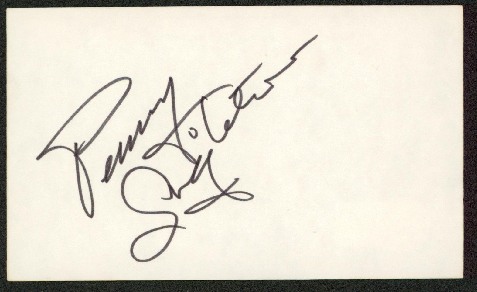 Penny Singleton Blondie Authentic Signed 3x5 Index Card Autographed BAS