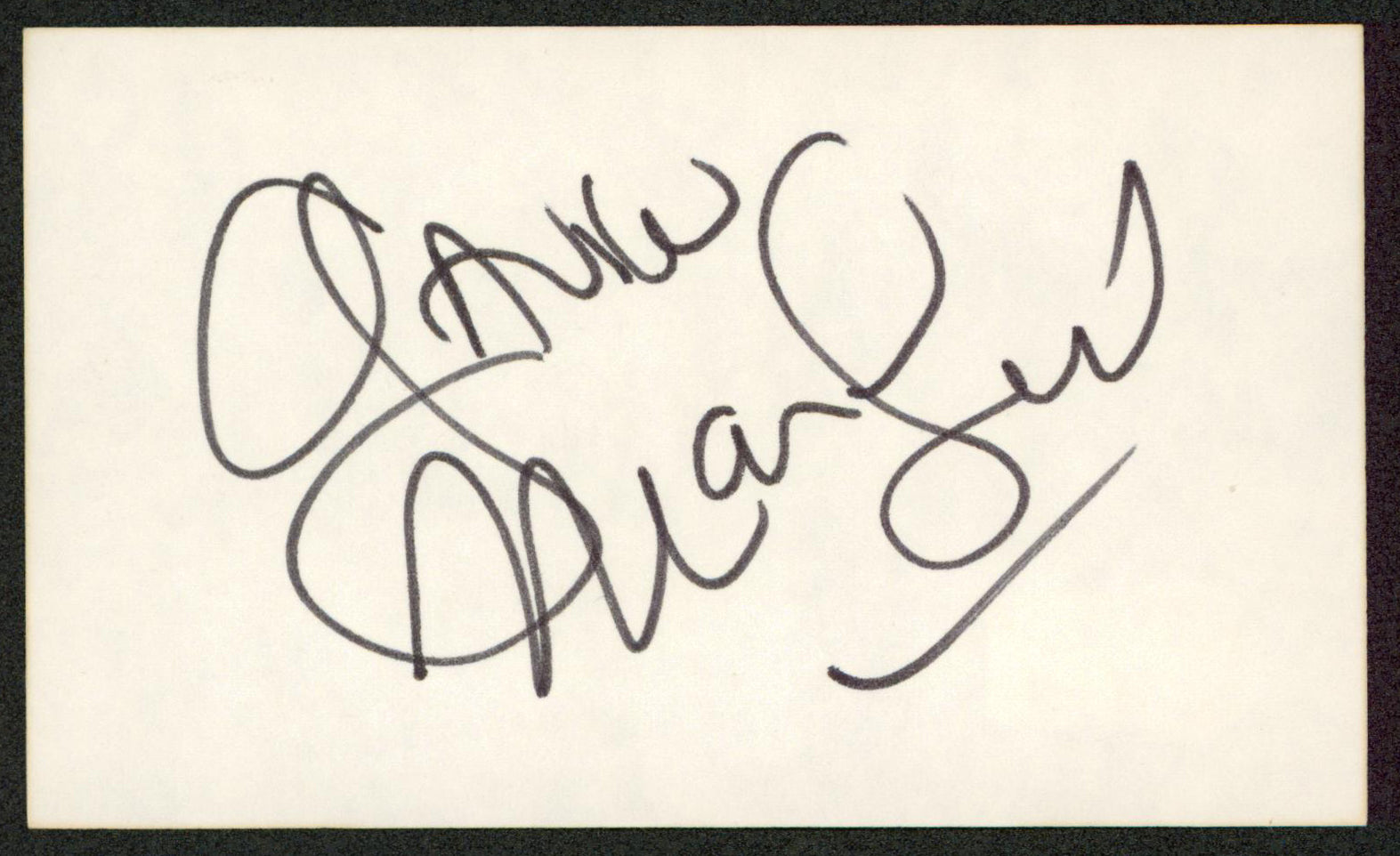 Gavin McLeod The Love Boat Authentic Signed 3x5 Index Card Autographed BAS