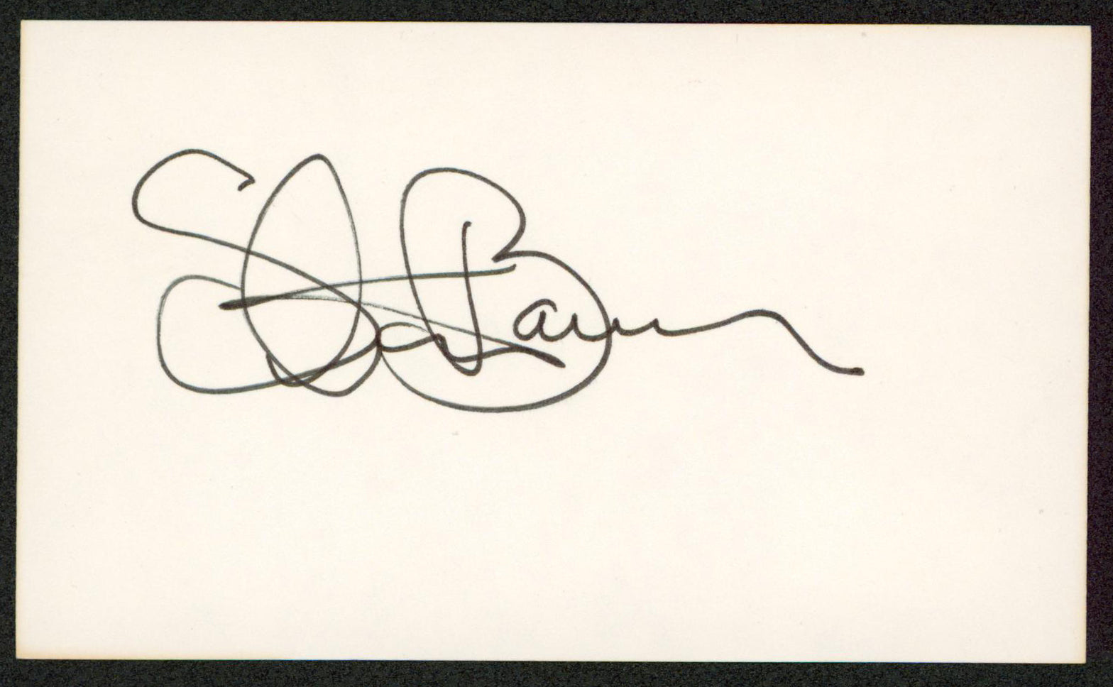 Steven Bauer Scarface Authentic Signed 3x5 Index Card Autographed BAS