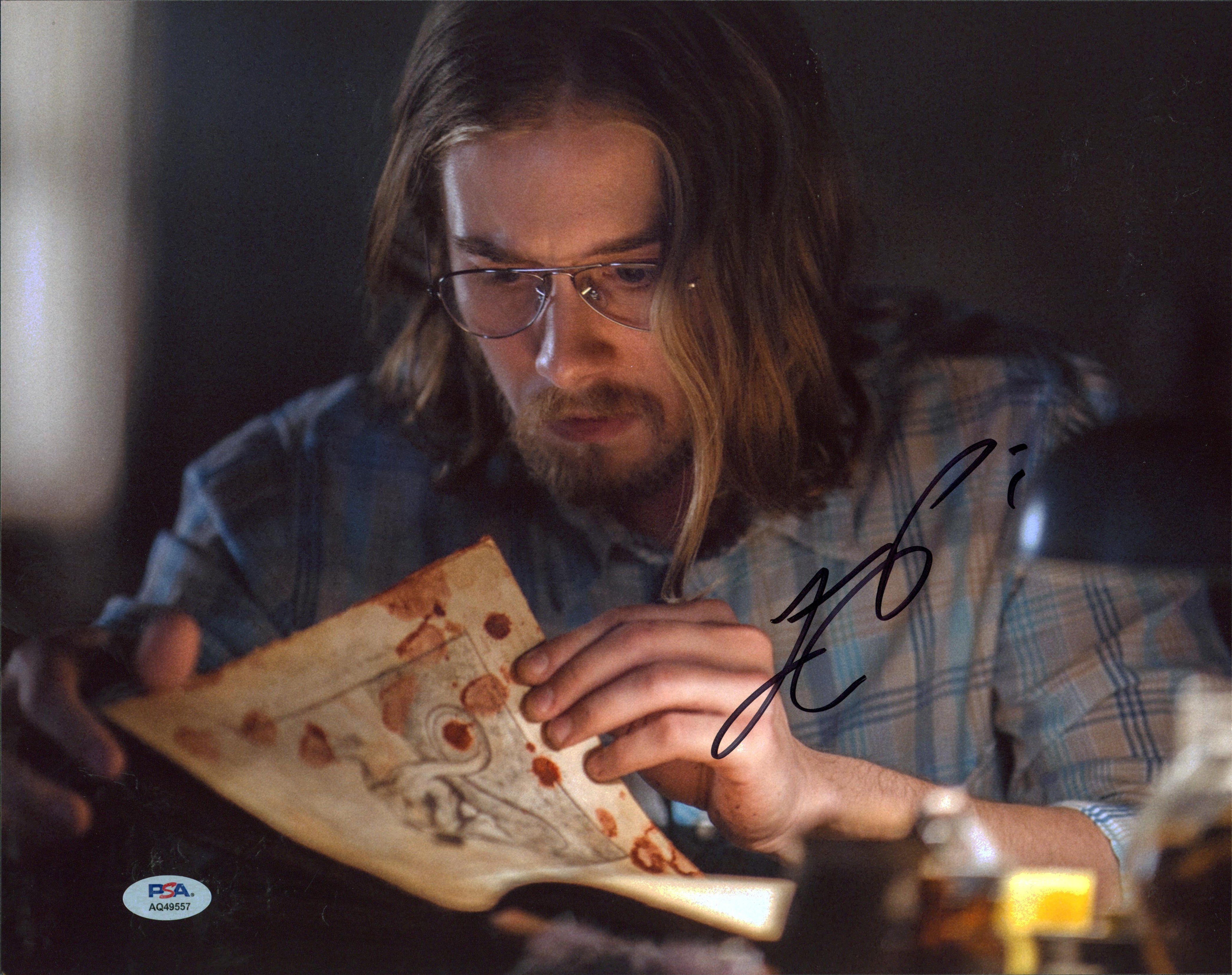 Lou Taylor Pucci Evil Dead Authentic Signed 11x14 Photo PSA/DNA #AQ49557