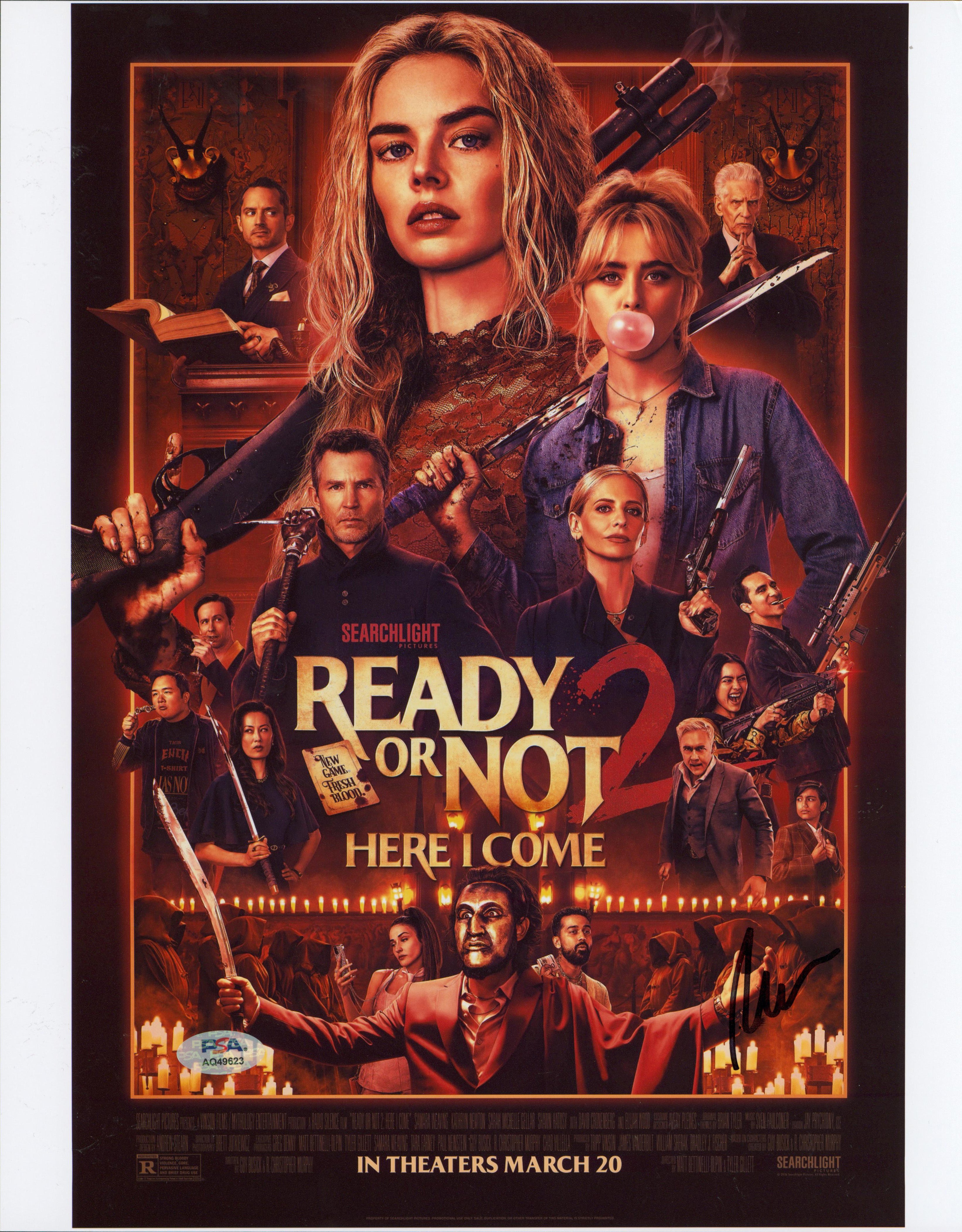 Matt Bettinelli-Olpin Ready or Not 2 Signed 11x14 Photo PSA/DNA #AQ49623