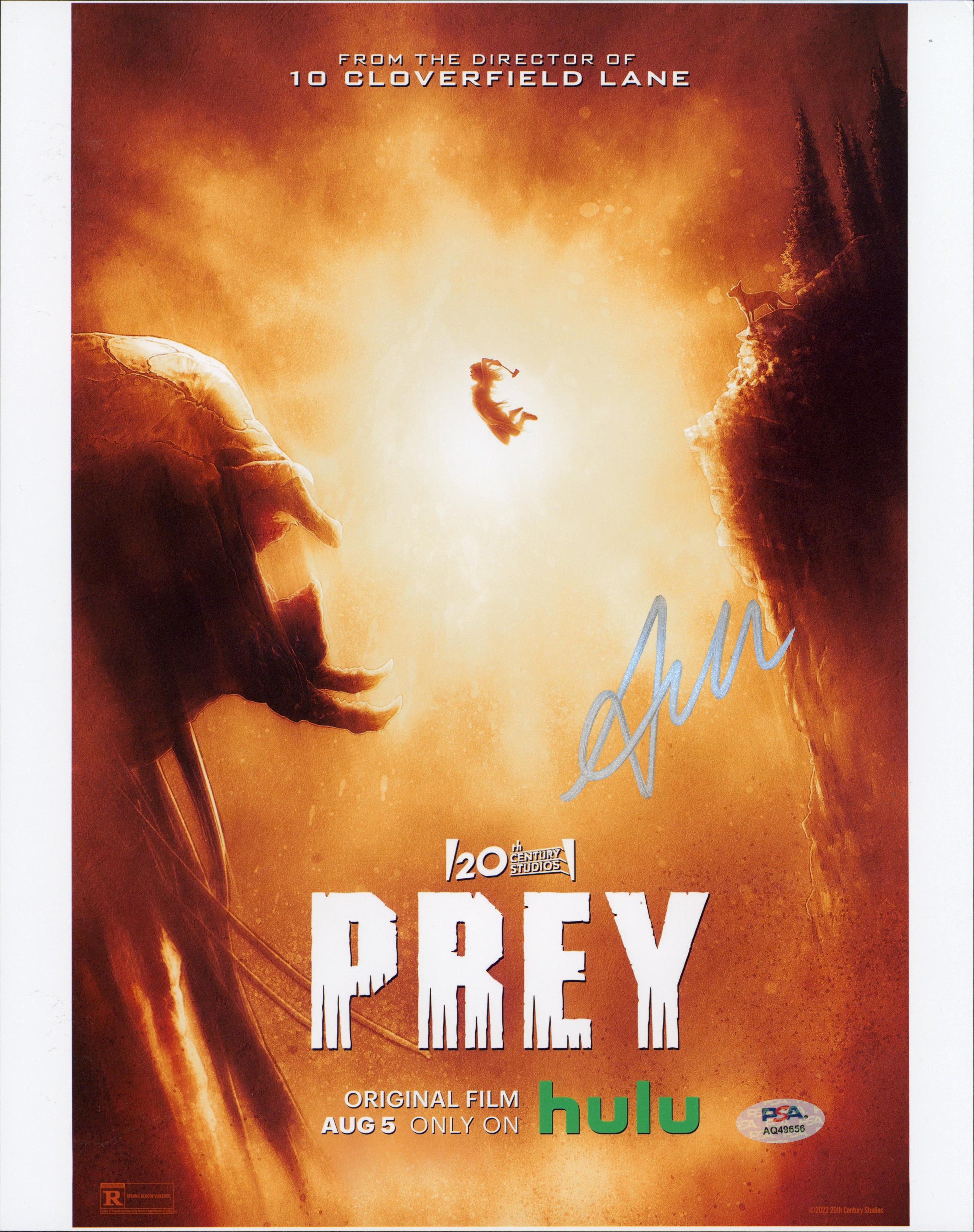 Amber Midthunder Prey Authentic Signed 11x14 Vertical Photo PSA/DNA #AQ49656