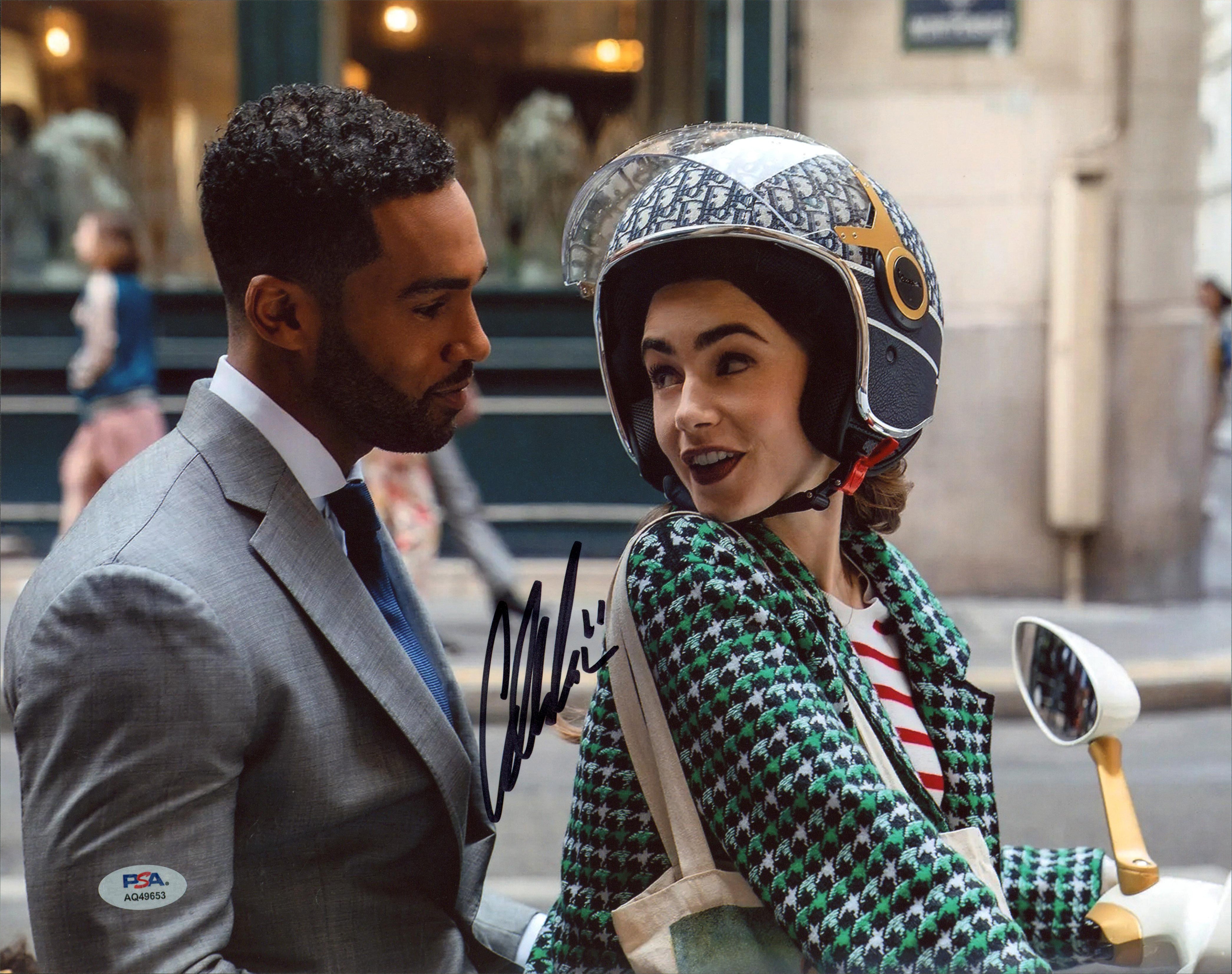 Lucien Laviscount Emily In Paris Authentic Signed 11x14 Photo PSA/DNA #AQ49653