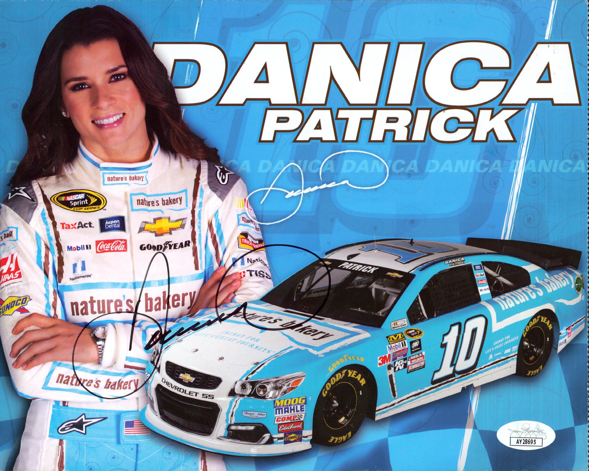 Danica Patrick NASCAR Authentic Signed 8x10 Promotional Card JSA #AY28695