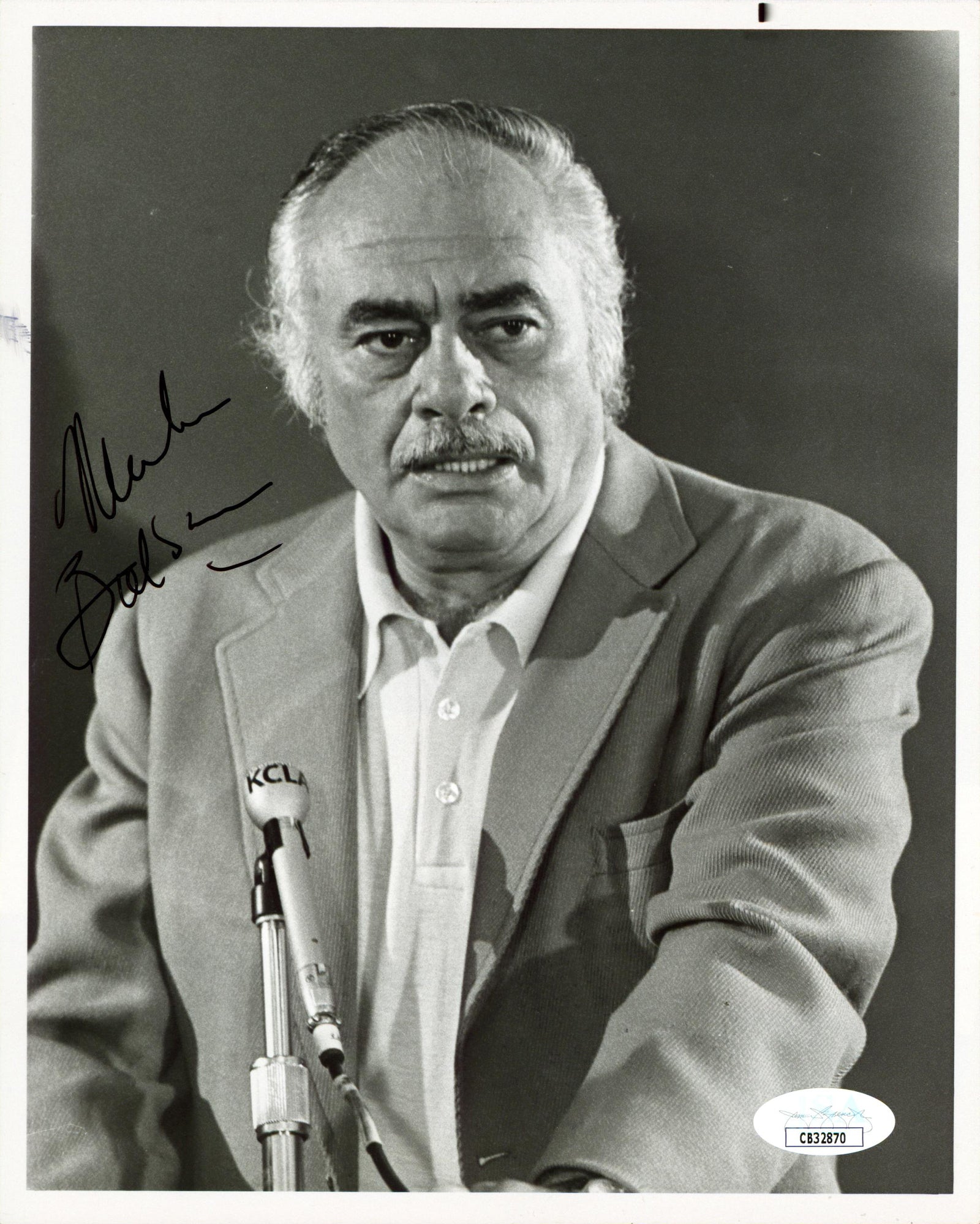 Martin Balsam Psycho Authentic Signed Vertical 7x9 Photo JSA #CB32870