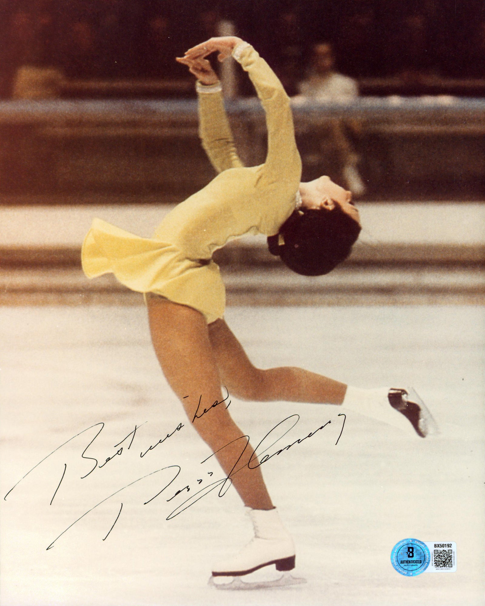 Peggy Fleming USA Winter Olympics "Best Wishes" Signed 8x10 Photo  BAS #BX50192