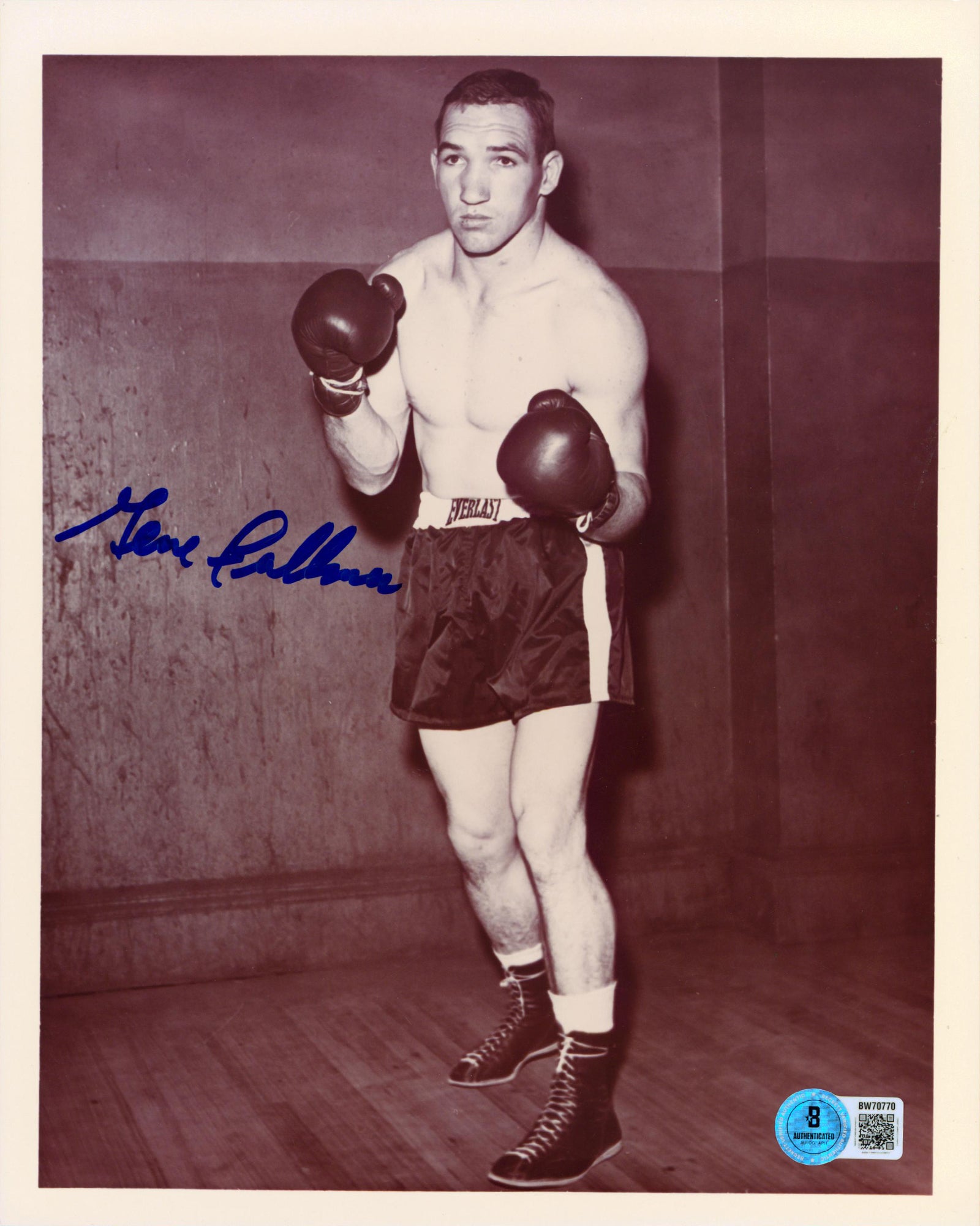 Gene Fullmer Authentic Signed 8x10 Vertical Photo Autographed BAS #BW70770