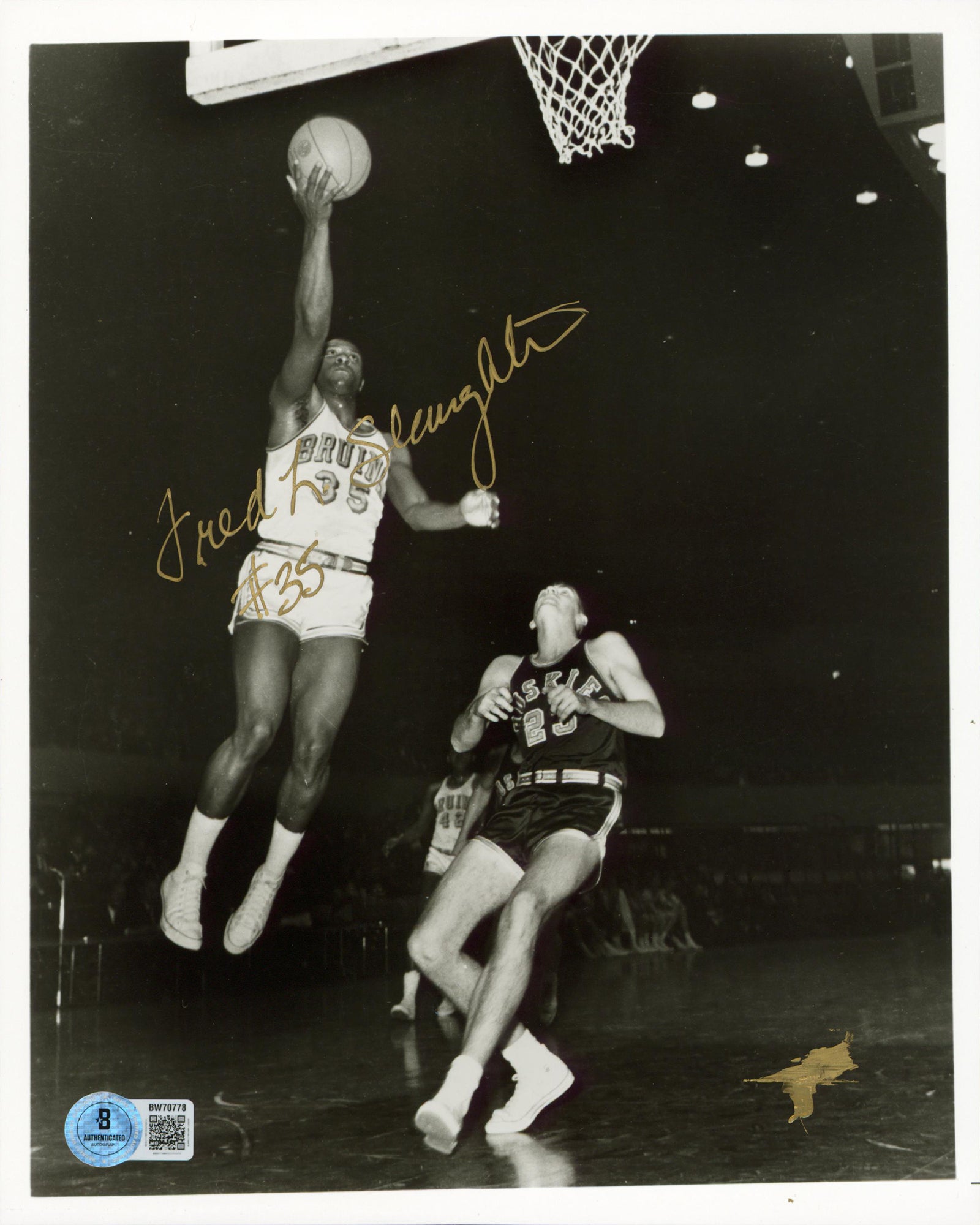 UCLA Fred Slaughter Authentic Signed 8x10 Photo Autographed BAS #BW70778