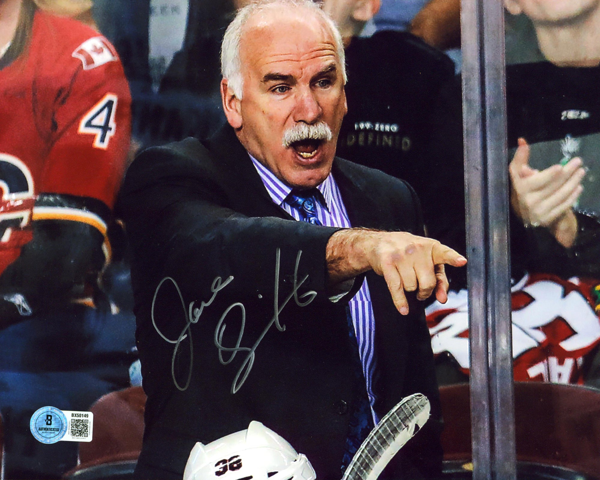 Ducks Joel Quenneville Authentic Signed 8x10 Horizontal Photo Autographed BAS 2