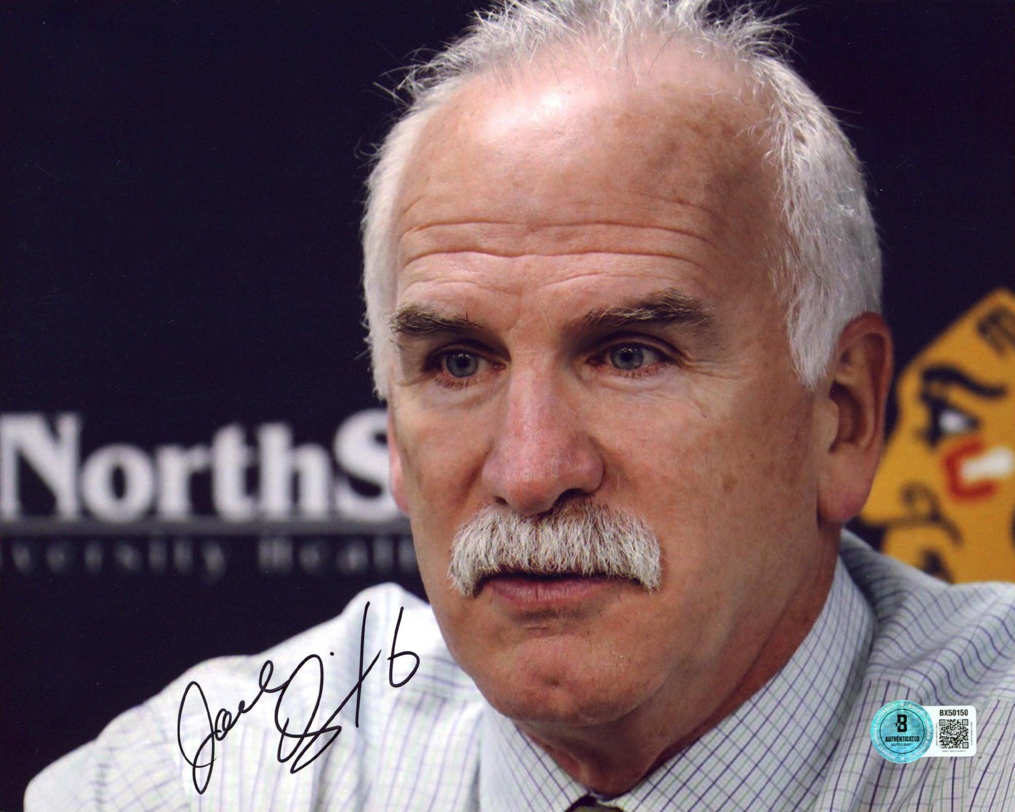 Ducks Joel Quenneville Authentic Signed 8x10 Horizontal Photo Autographed BAS 3