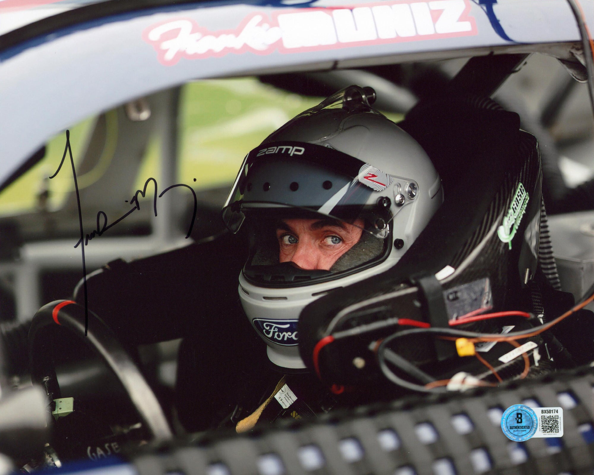 Frankie Muniz NASCAR Authentic Signed 8x10 Horizontal Photo Autographed BAS 3