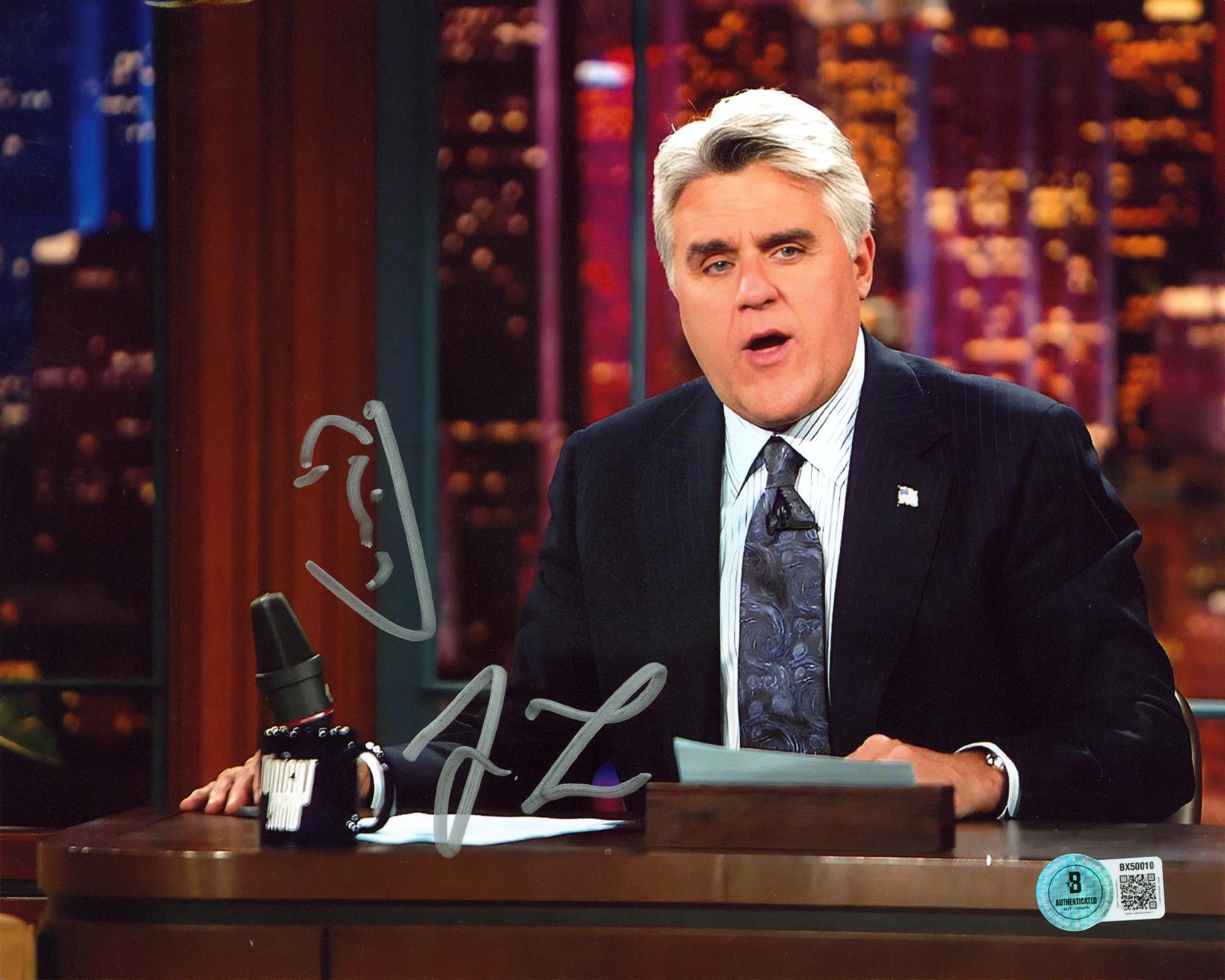 Jay Leno The Tonight Show Authentic Signed 8x10 Photo Autographed BAS 2