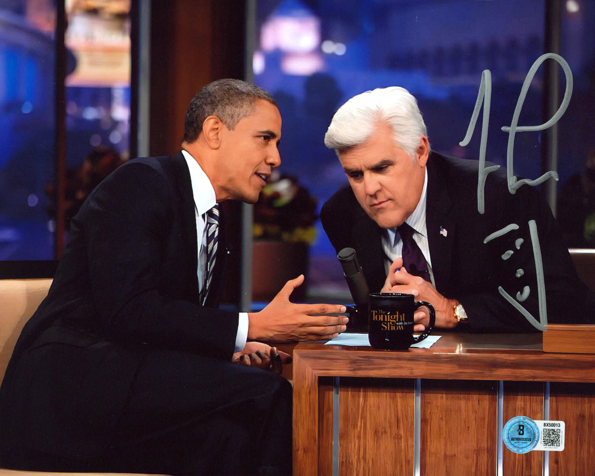 Jay Leno The Tonight Show Authentic Signed 8x10 Horizontal Photo BAS 4