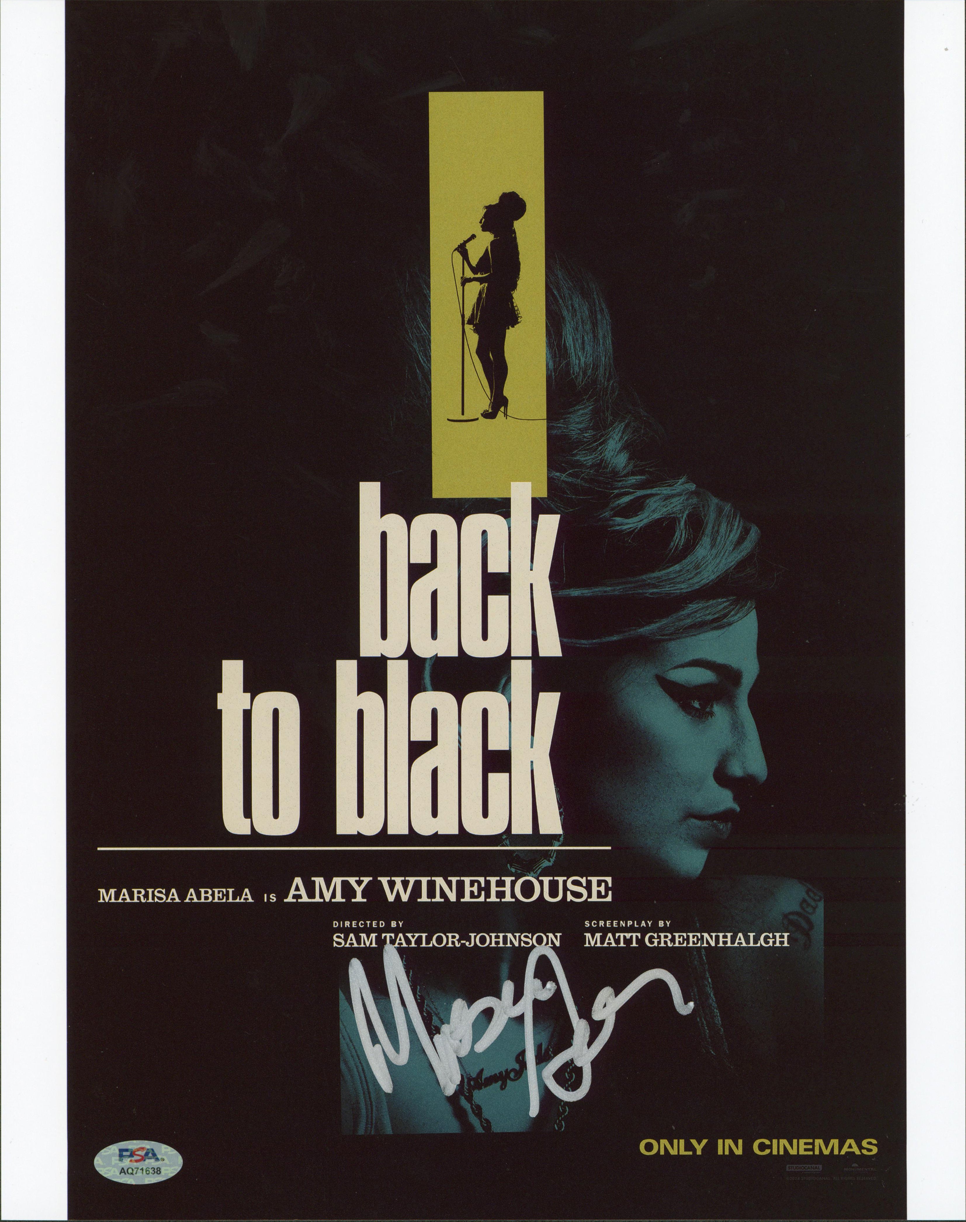 Marisa Abela Back To Black Authentic Signed 11x14 Vertical Photo PSA #AQ71638
