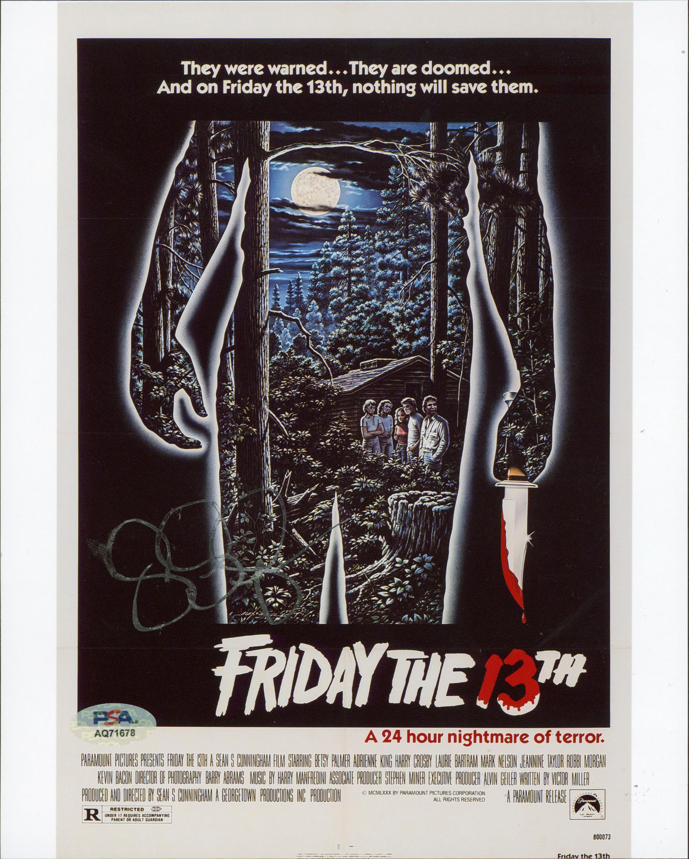 Sean Cunningham Friday The 13th Authentic Signed 8x10 Photo PSA/DNA #AQ71678