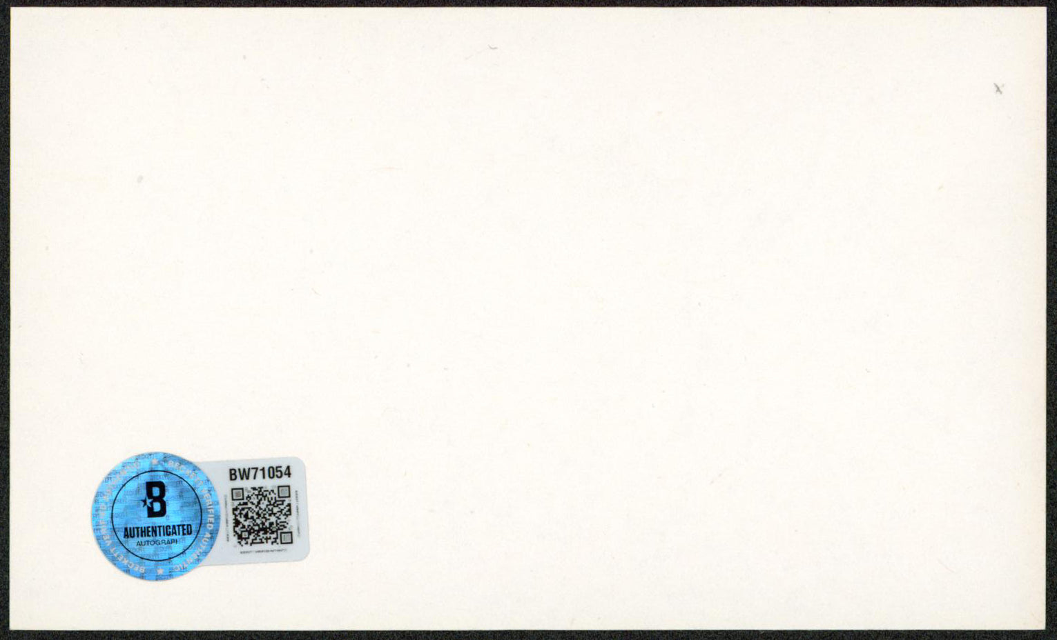 Alana Stewart "Best Wishes" Authentic 3x5 Index Card Autographed BAS #BW71054
