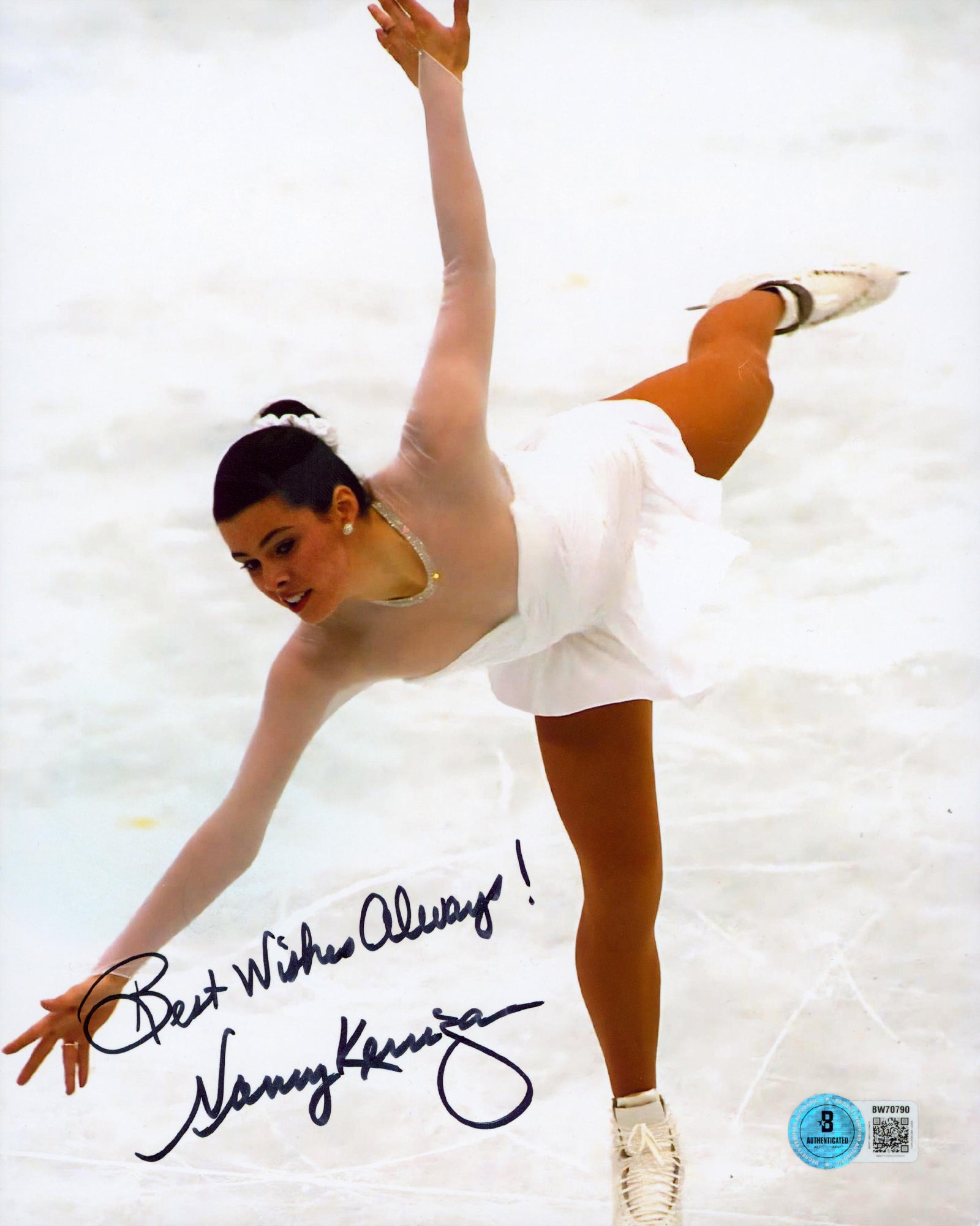 Nancy Kerrigan "Best Wishes Always!" Authentic Signed 8x10 Photo BAS #BW70790