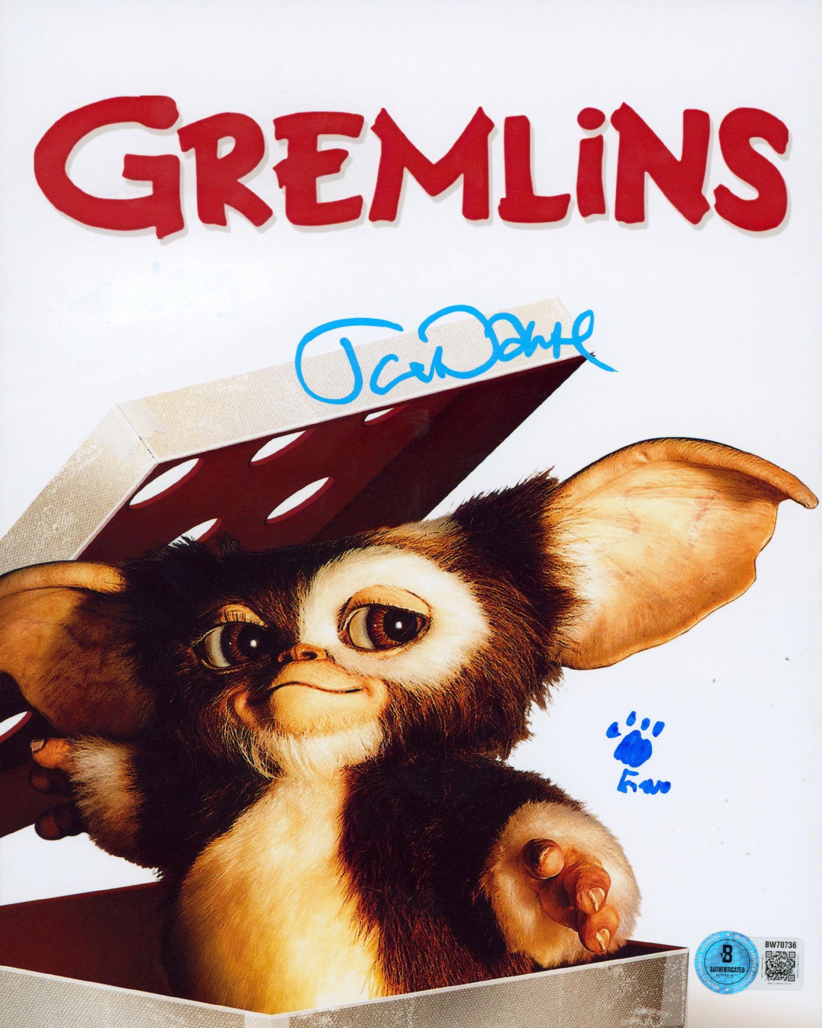 Joe Dante Gremlins "Gizmo" Authentic Signed 8x10 Vertical Photo BAS #BW70736