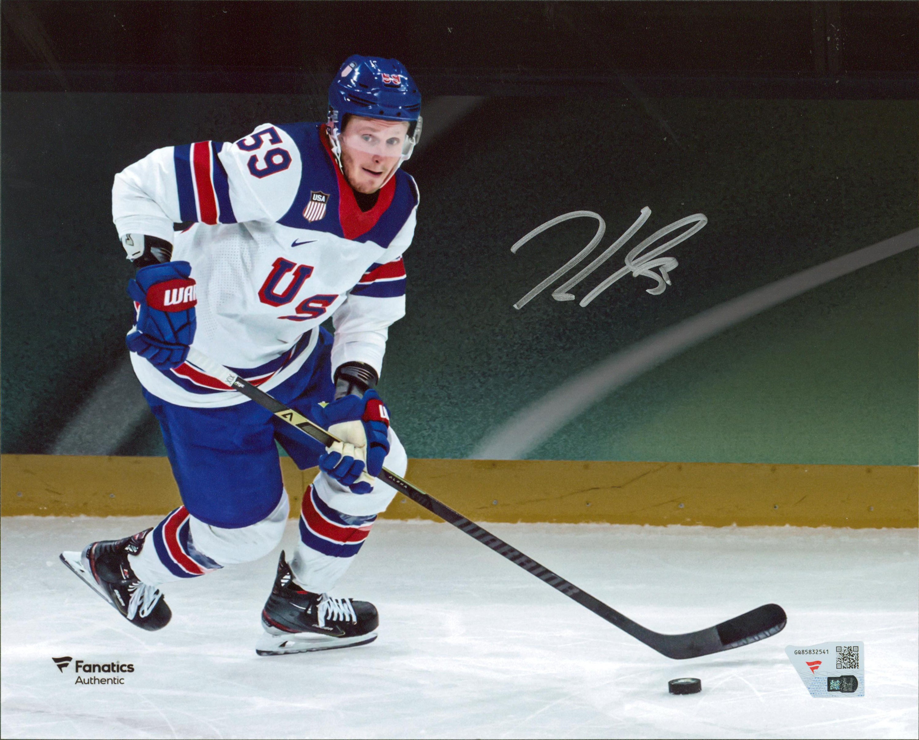 Jake Guentzel Team USA Authentic Signed 8x10 Horizontal Photo Fanatics