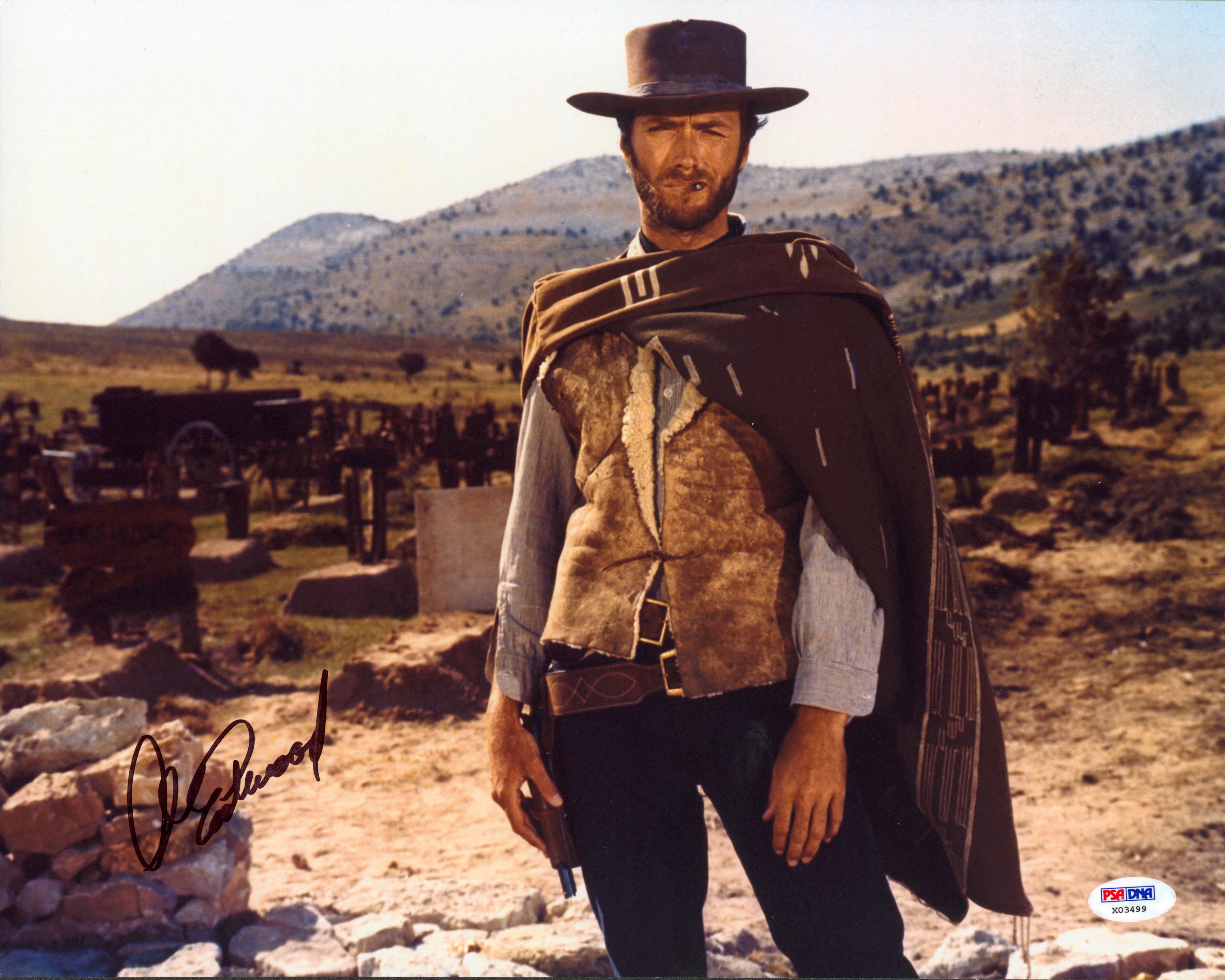 Clint Eastwood The Good, the Bad and the Ugly Signed 11x14 Photo PSA/DNA #X03499