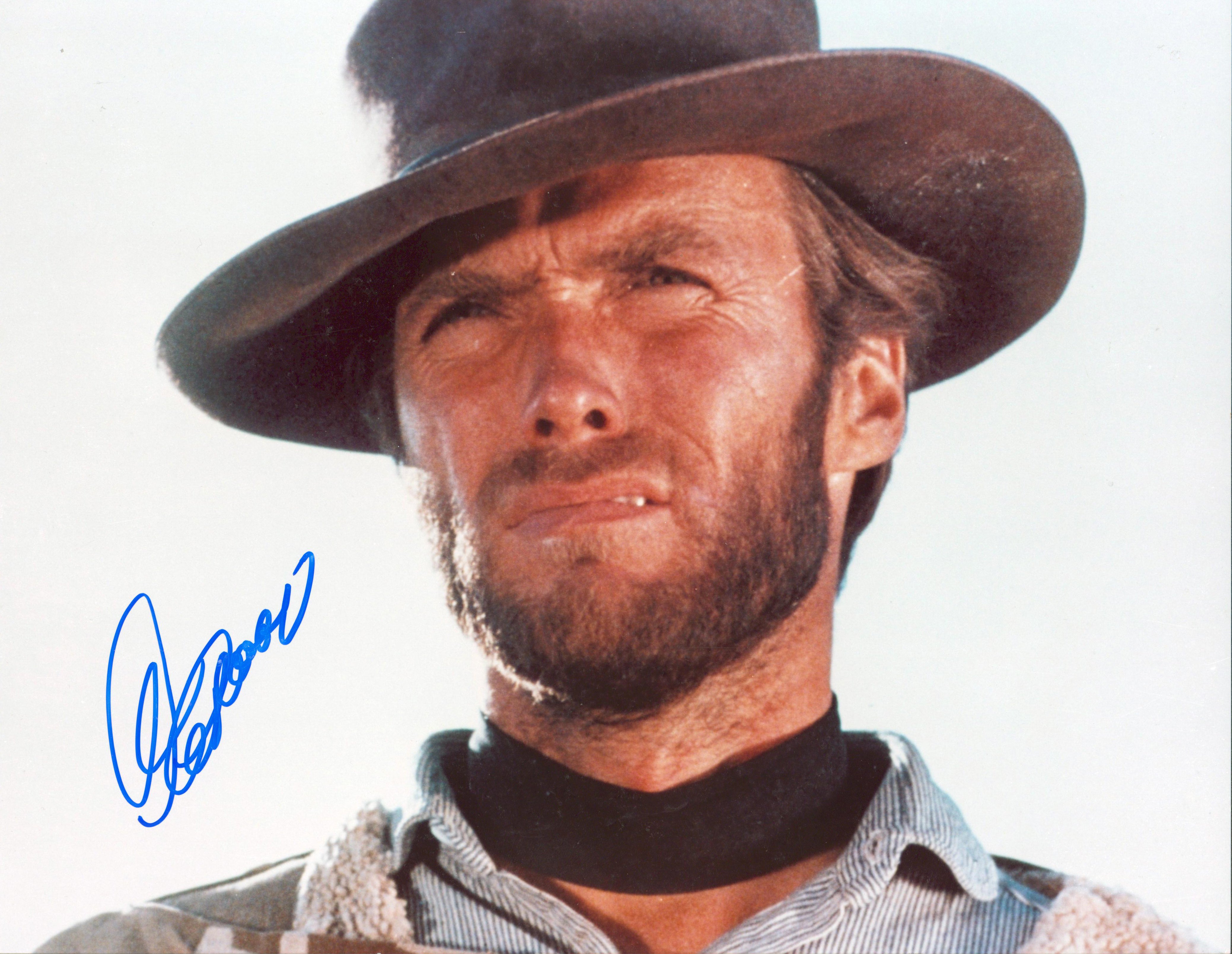 Clint Eastwood The Good, the Bad and the Ugly Signed 11x14 Photo PSA #AF83984