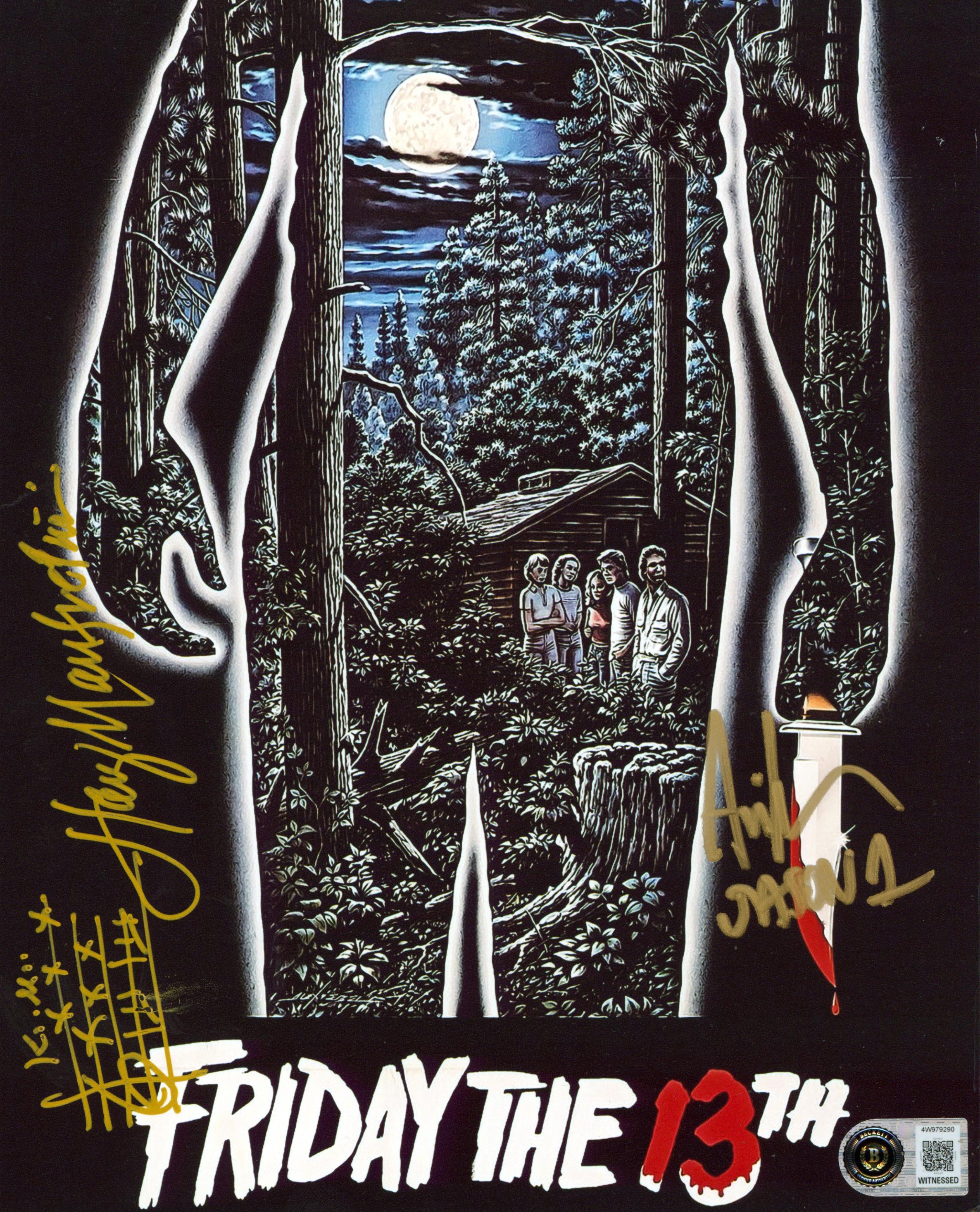 Ari Lehman & Harry Manfredini Friday The 13th Signed 8x10 Photo BAS W #4W979290