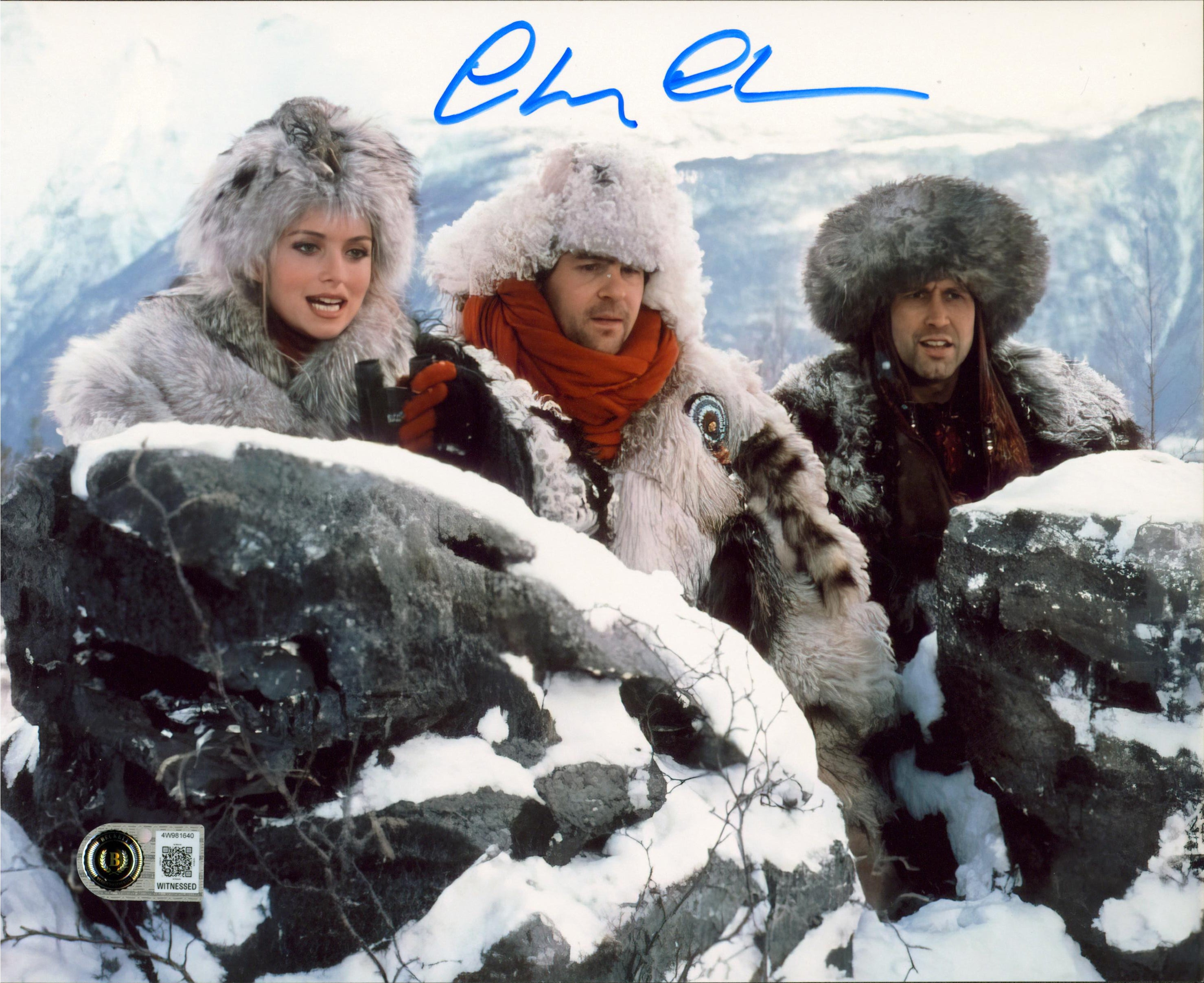 Chevy Chase Spies Like Us Signed 8x10 Horizontal Overlook Photo BAS Witnessed