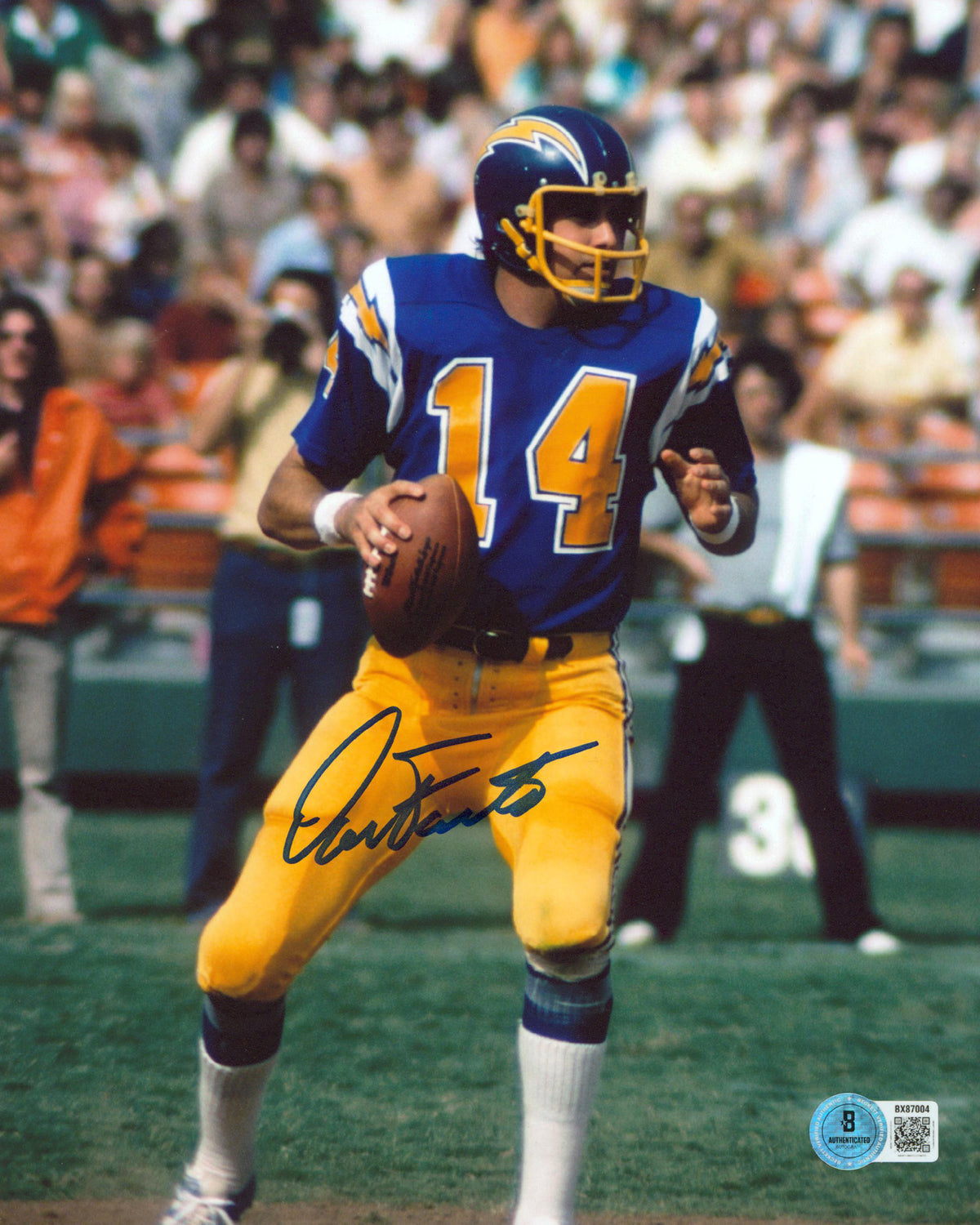 Chargers Dan Fouts Authentic Signed 8x10 Vertical Photo Autographed BAS 3