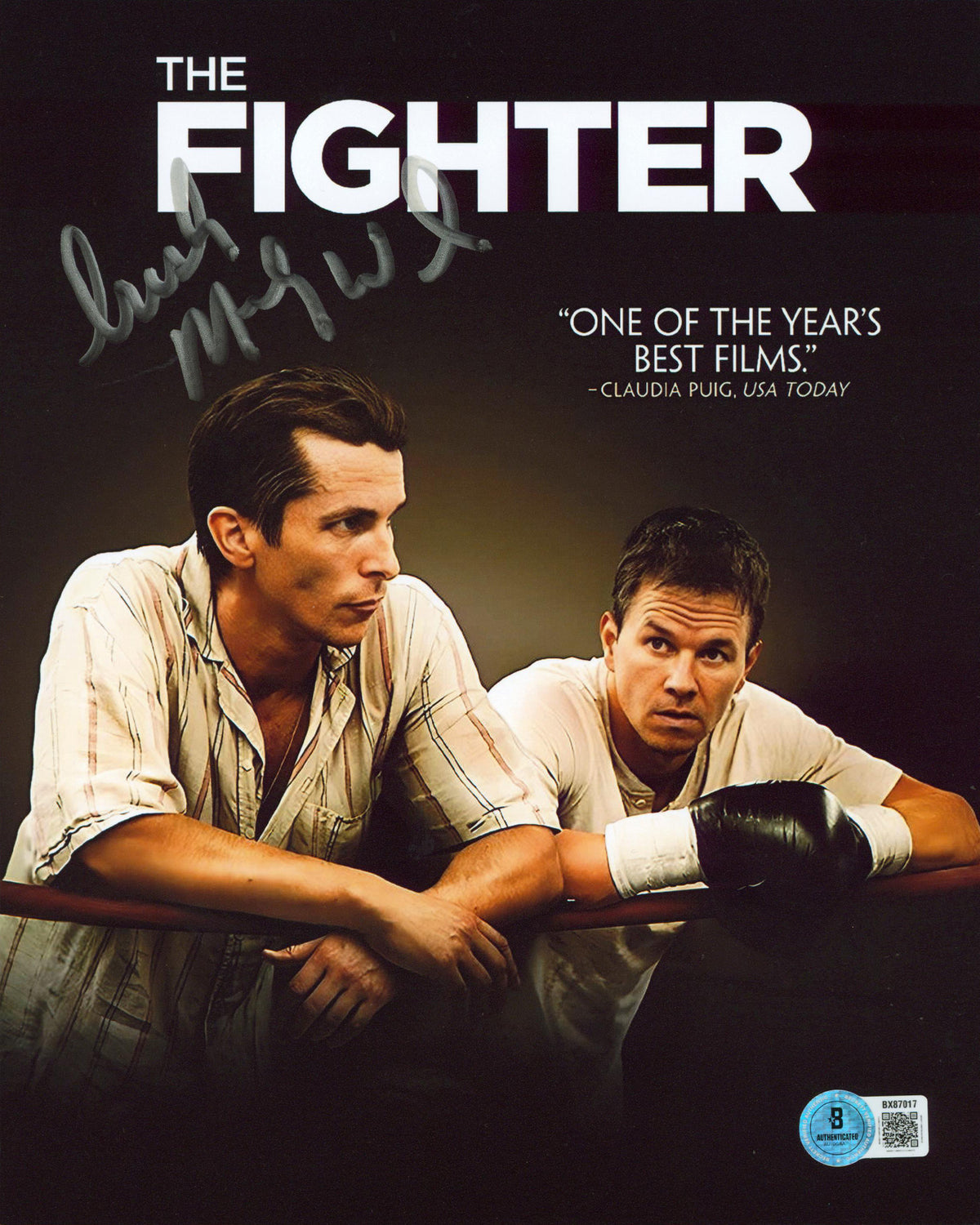 Micky Ward The Fighter Irish Authentic Signed 8x10 Vertical Photo BAS 1