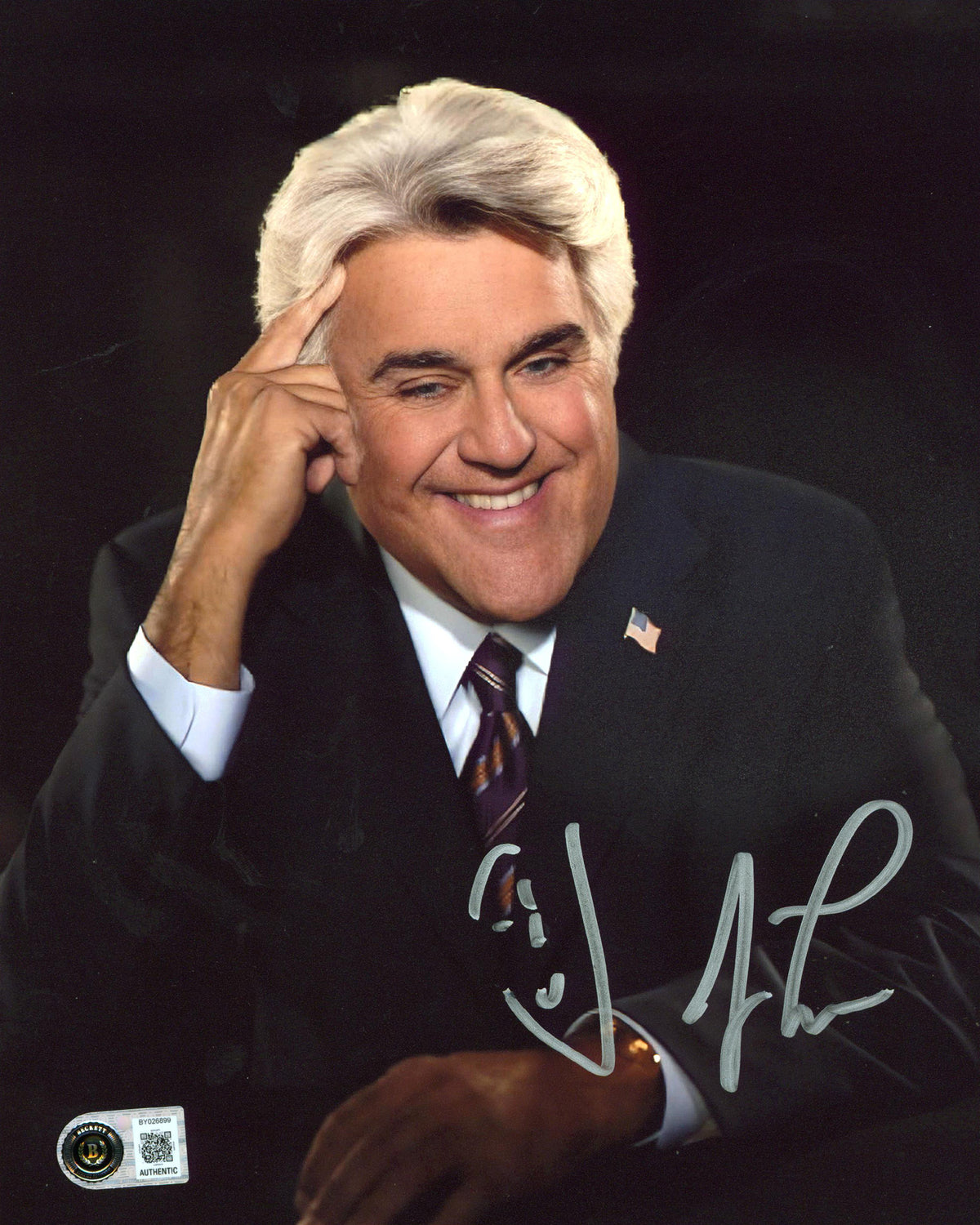 Jay Leno The Tonight Show Authentic Signed 8x10 Vertical Photo Autographed BAS 2