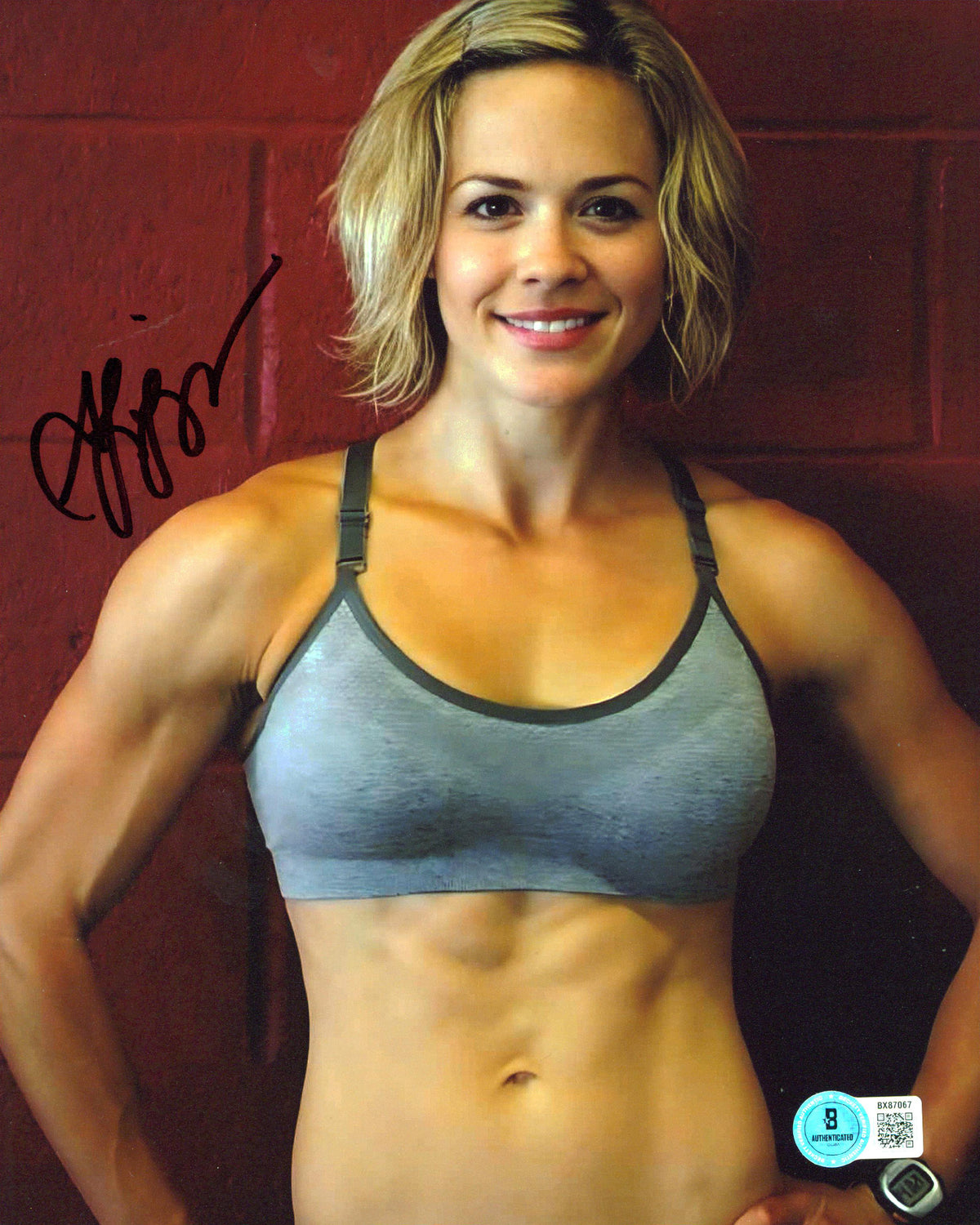 Alicia Ziegler Lake Placid Authentic Signed 8x10 Vertical Photo BAS 2