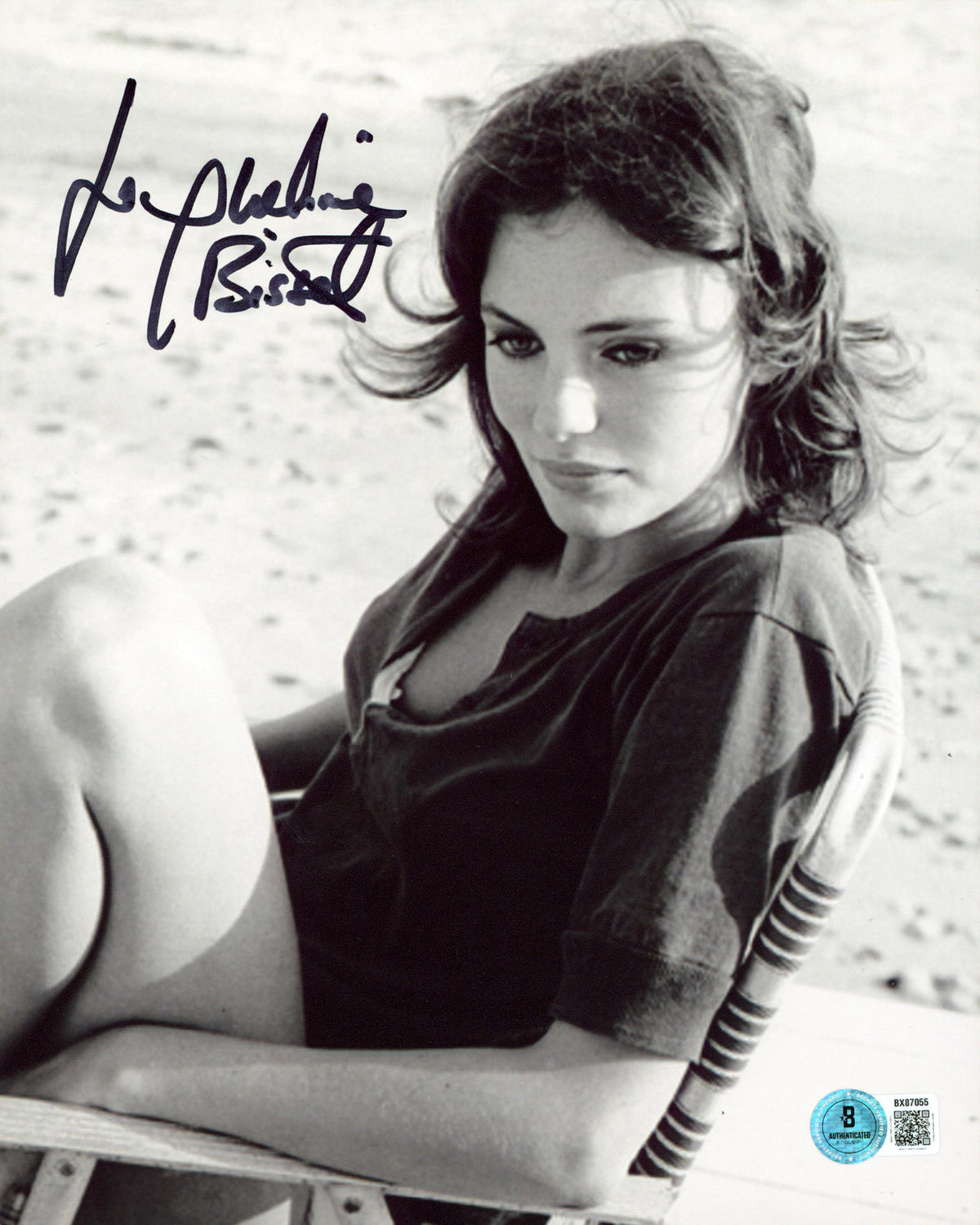 Jacqueline Bisset The Deep Authentic Signed 8x10 Vertical Photo BAS 14