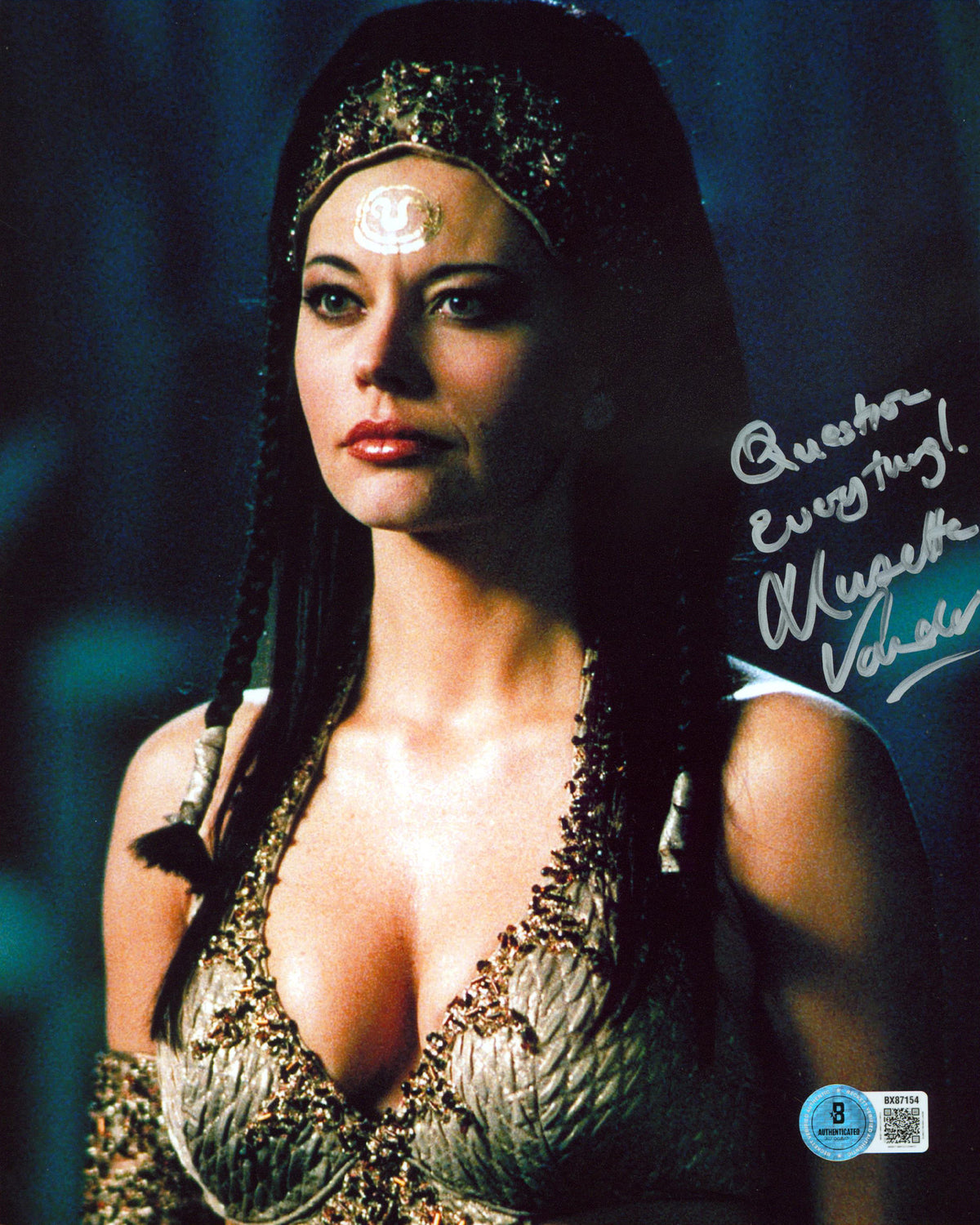 Musetta Vander Mortal Kombat "Question Everything!" Signed 8x10 Photo BAS
