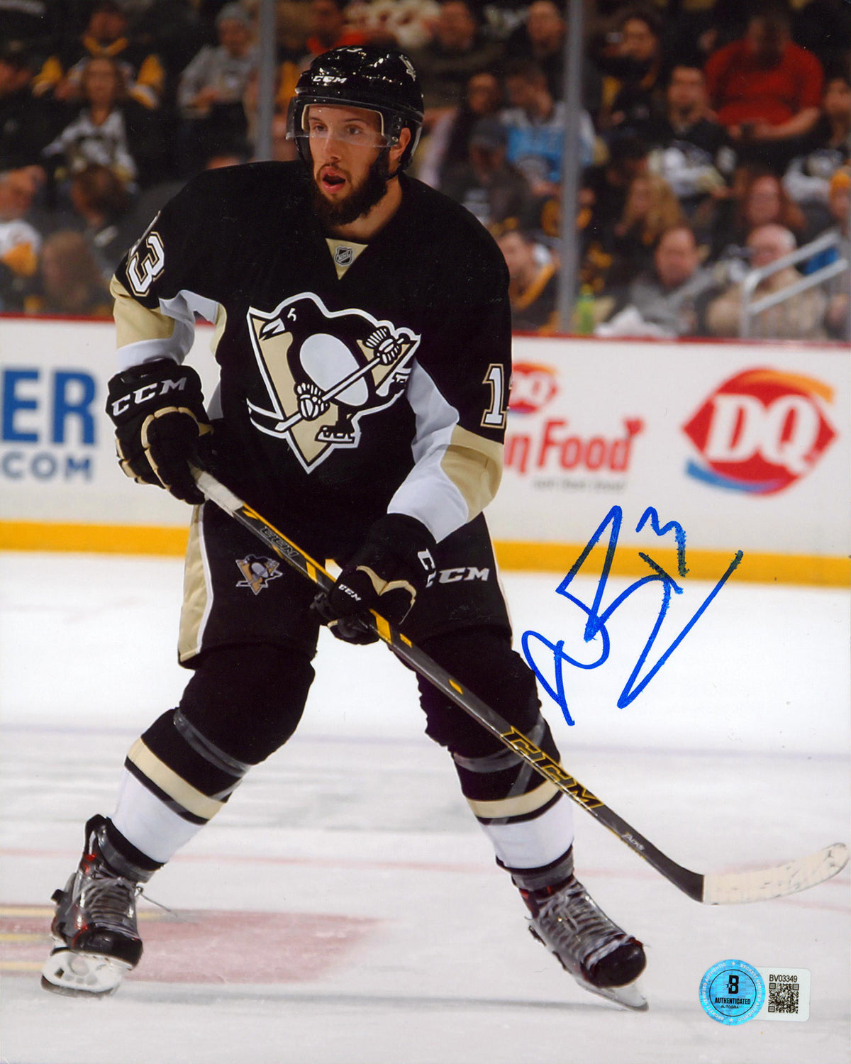 Penguins Nick Bonino Authentic Signed 8x10 Vertical Photo BAS #BV03349