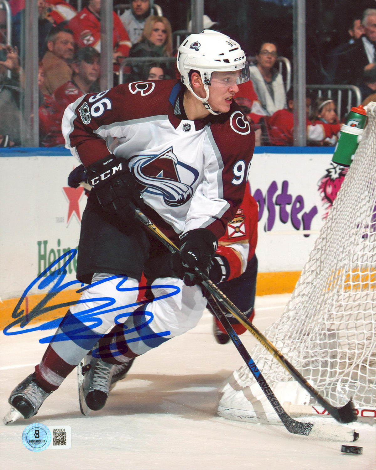 Avalanche Mikko Rantanen Authentic Signed 8x10 Vertical Photo BAS #BV03331