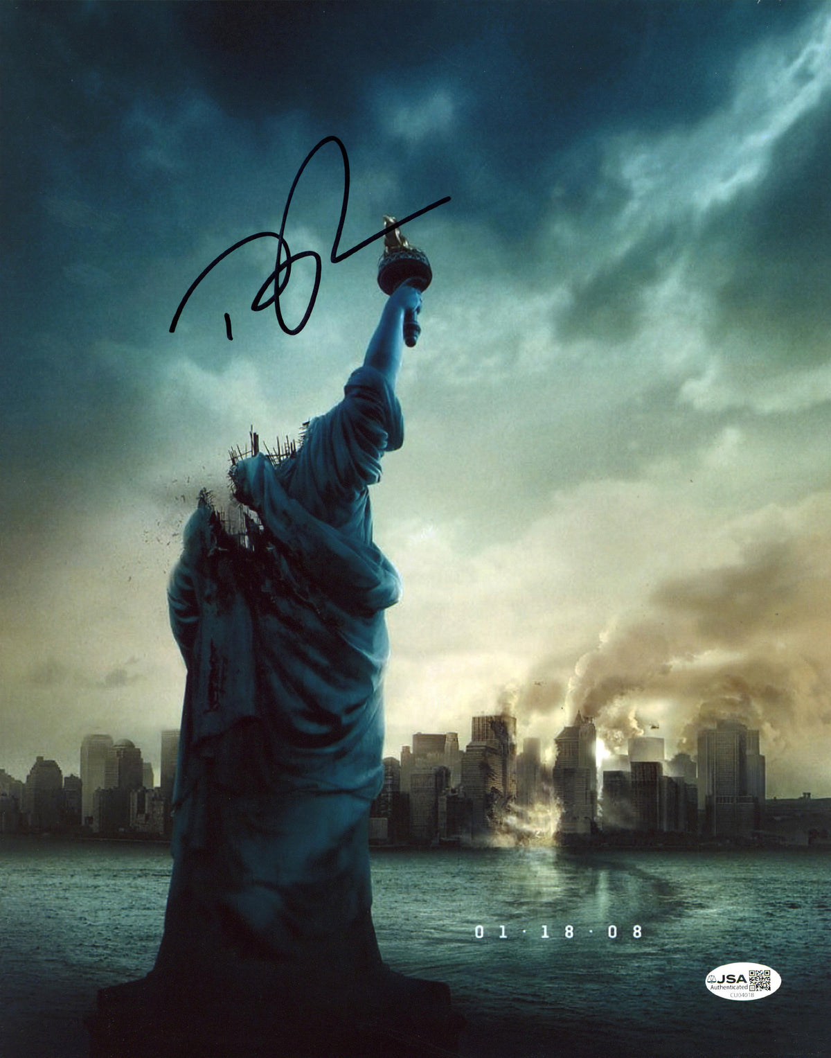 Ben Feldman Cloverfield Authentic Signed 11x14 Vertical Photo JSA #CU04018