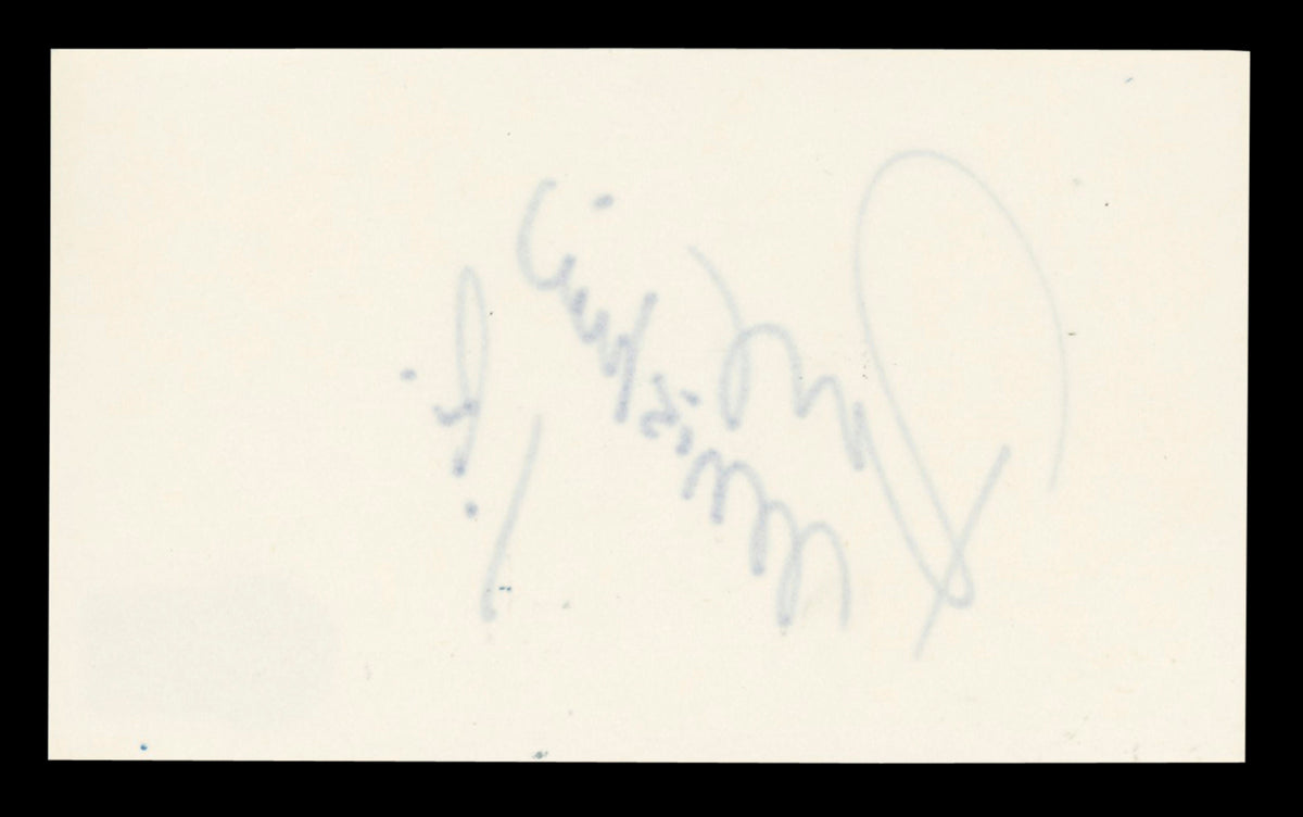 WWE Rey Mysterio Jr. Authentic Signed 3x5 Index Card Autographed BAS #BT03516