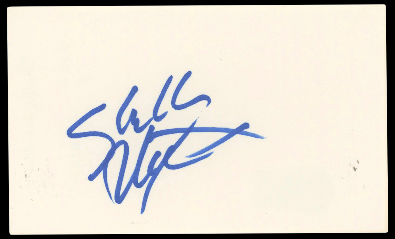 Shelley Winters The Diary Of Anne Frank Signed 3x5 Index Card BAS #BP50655