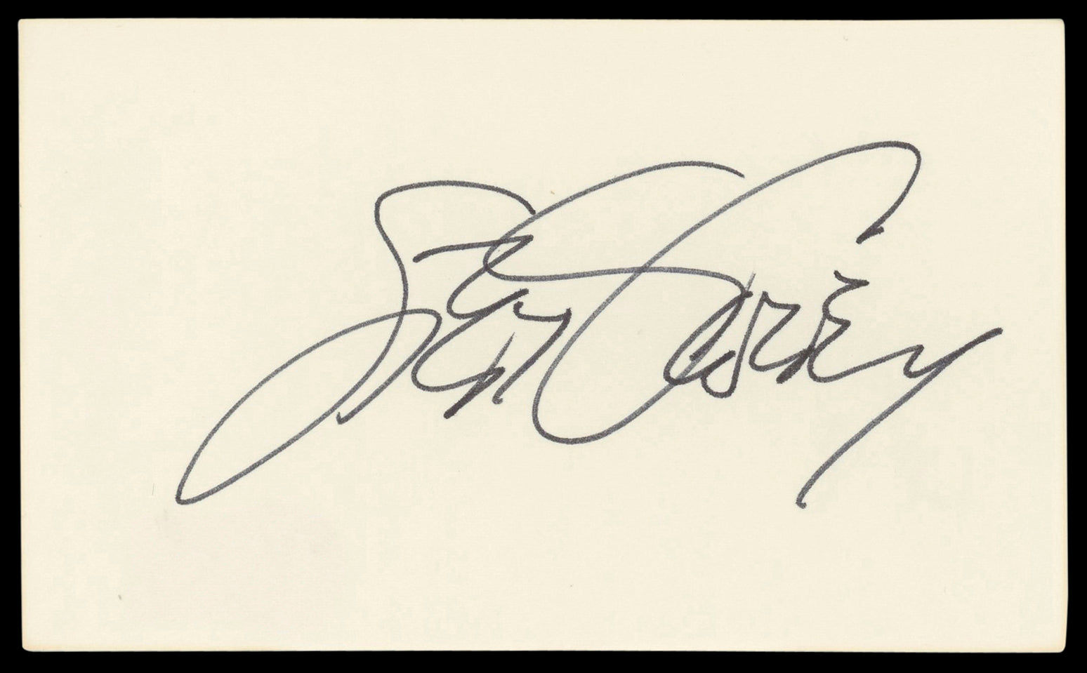 Dodgers Steve Garvey Authentic Signed 3x5 Index Card Autographed BAS #BM56939