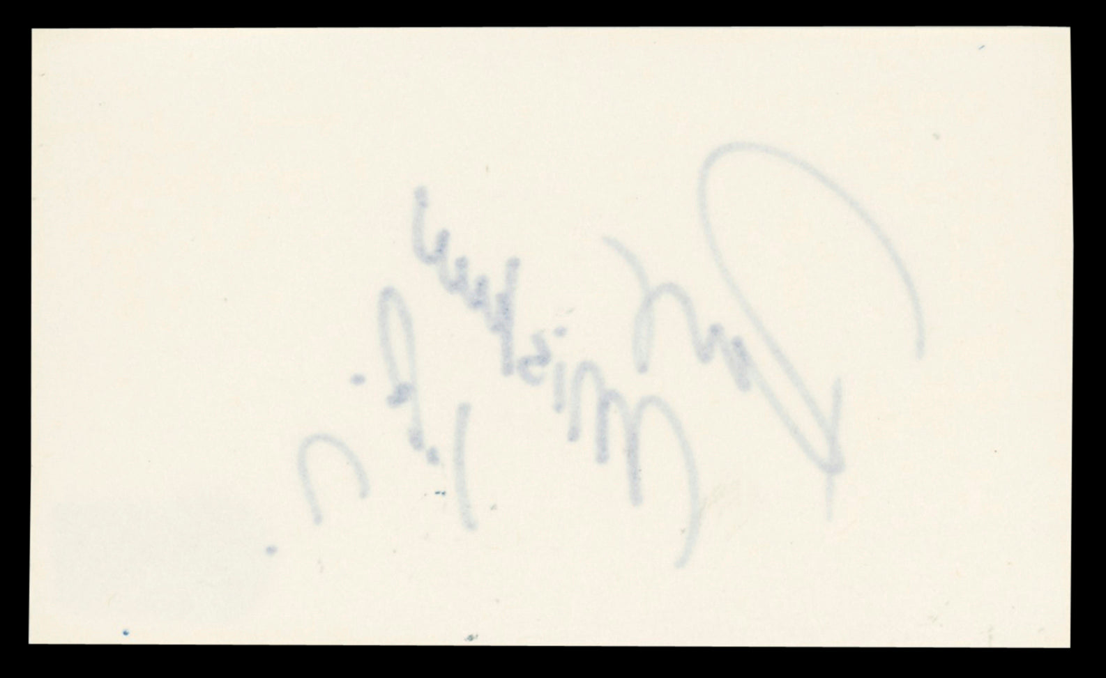 WWE Rey Mysterio Jr. "?" Authentic Signed 3x5 Index Card BAS #BT03515