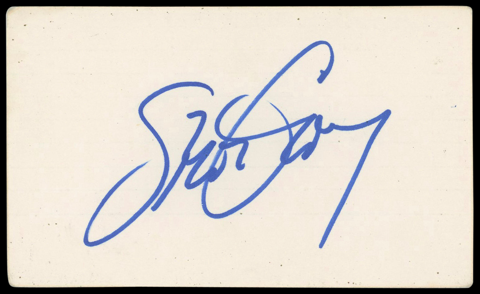 Dodgers Steve Garvey Authentic Signed 3x5 Index Card Autographed BAS #BM56941