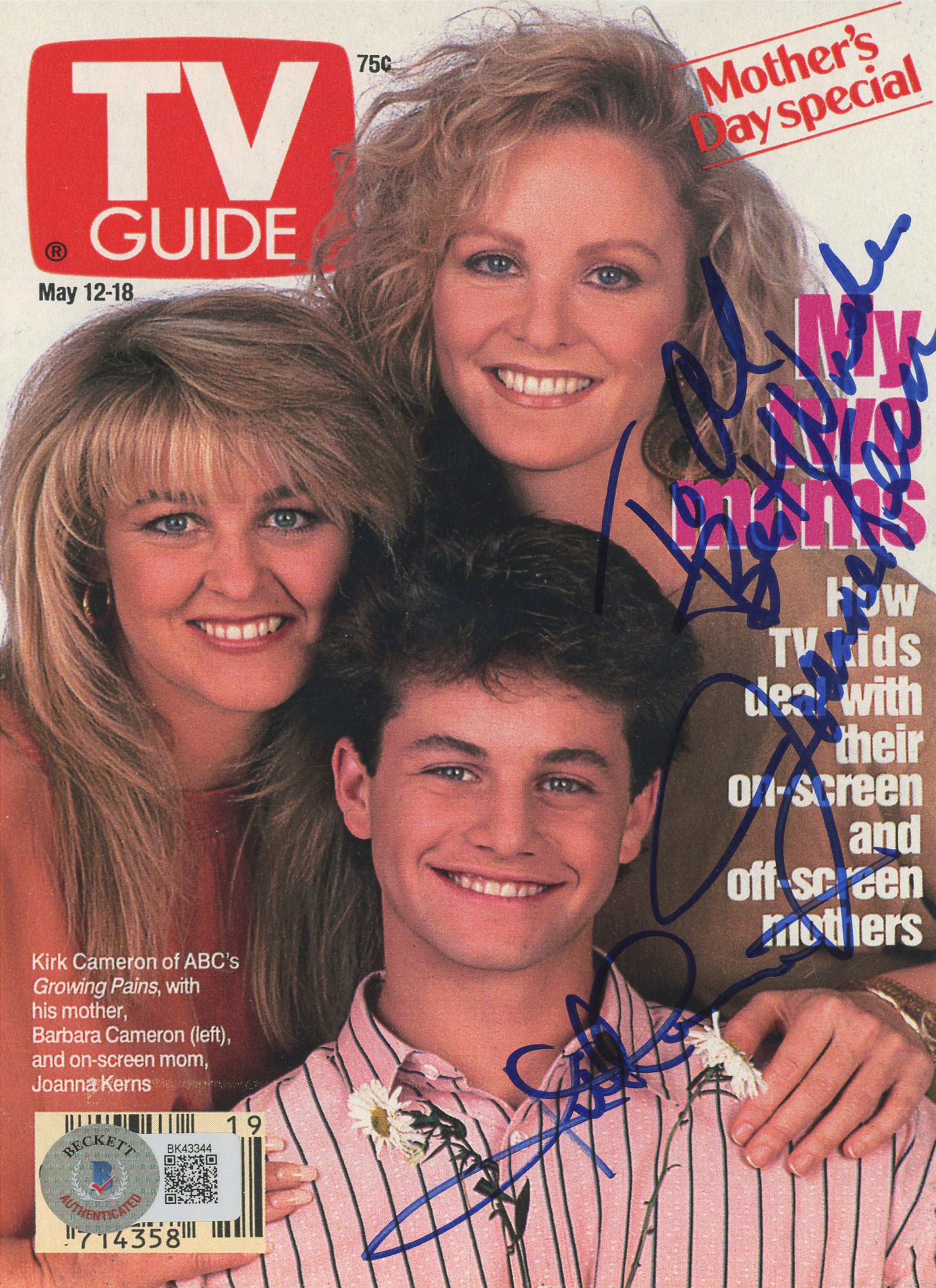 Joanna Kerns & Kirk Cameron "To Al" Signed 5x7.5 Magazine Page BAS #BK43344