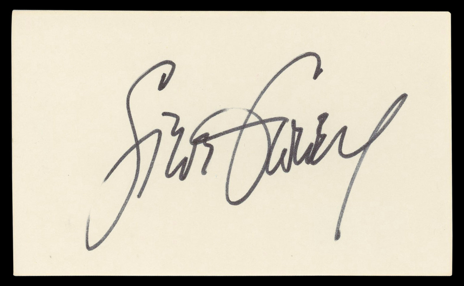 Dodgers Steve Garvey Authentic Signed 3x5 Index Card Autographed BAS #BM56942