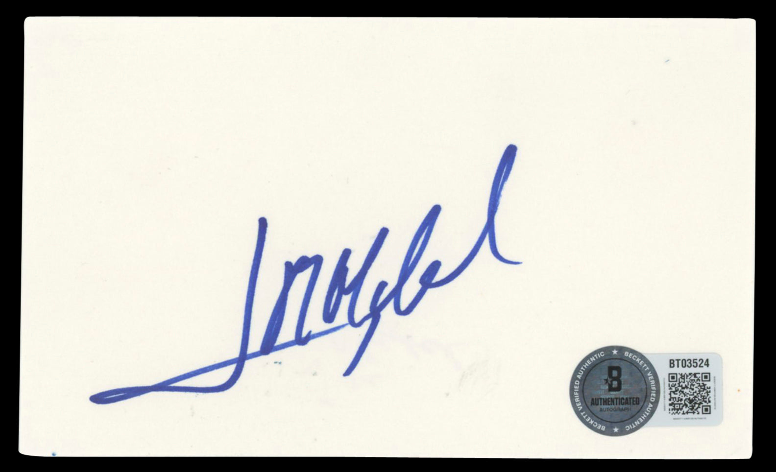 Jose Maria Olazabal Authentic Signed 3x5 Index Card Autographed BAS #BT03524