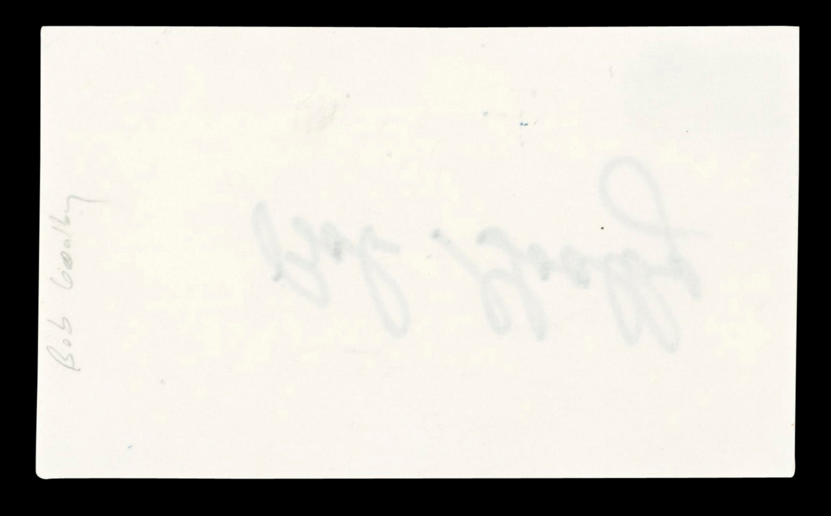Bob Goalby PGA TOUR Authentic Signed 3x5 Index Card Autographed BAS #NT03520
