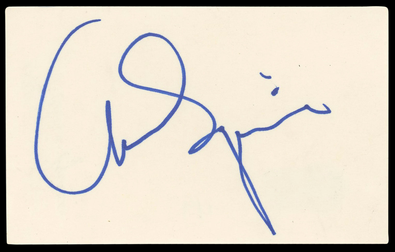 Chris Squire Authentic Signed 3x5 Index Card Autographed BAS #BL96884