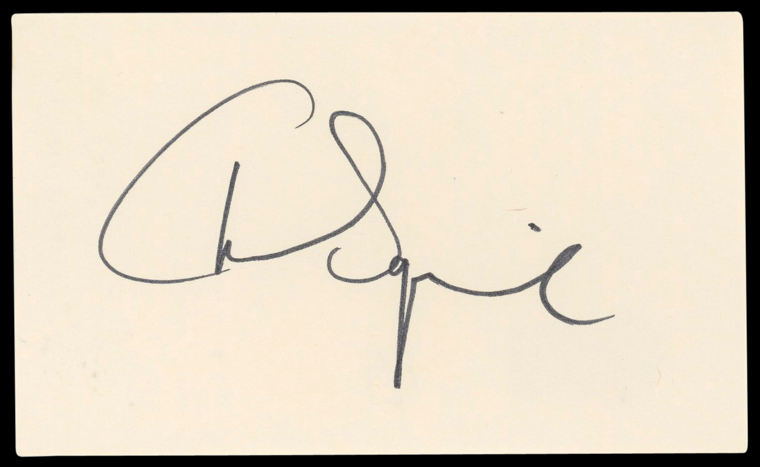 Chris Squire Authentic Signed 3x5 Index Card Autographed BAS #BL96885