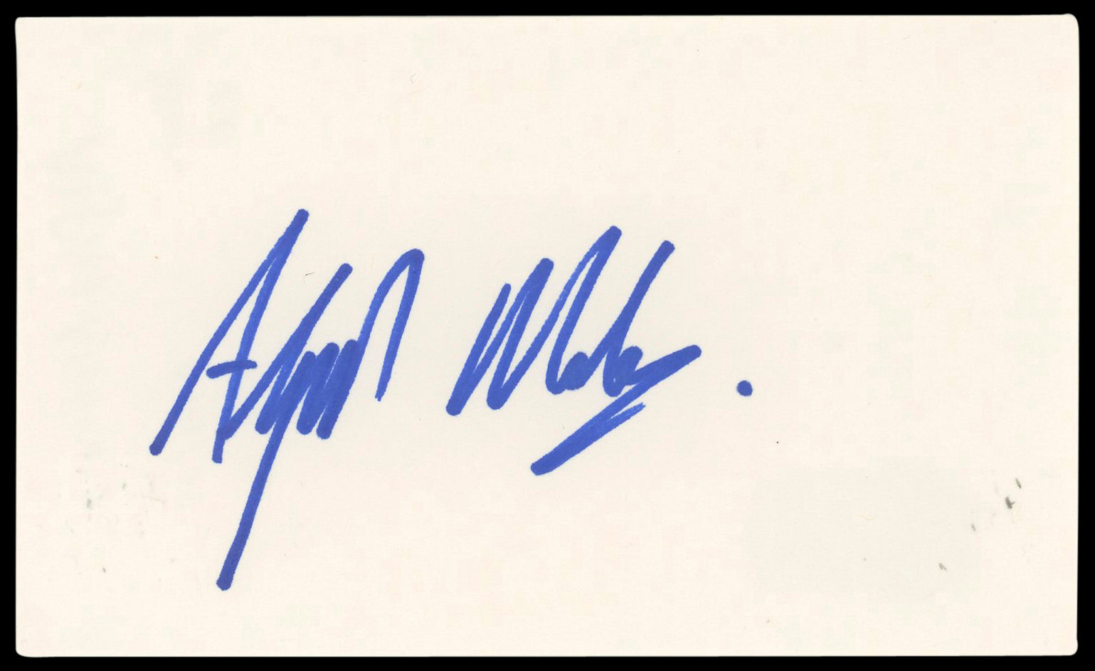 Alfred Molina Spider-Man 2 Authentic Signed 3x5 Index Card BAS #BN89118