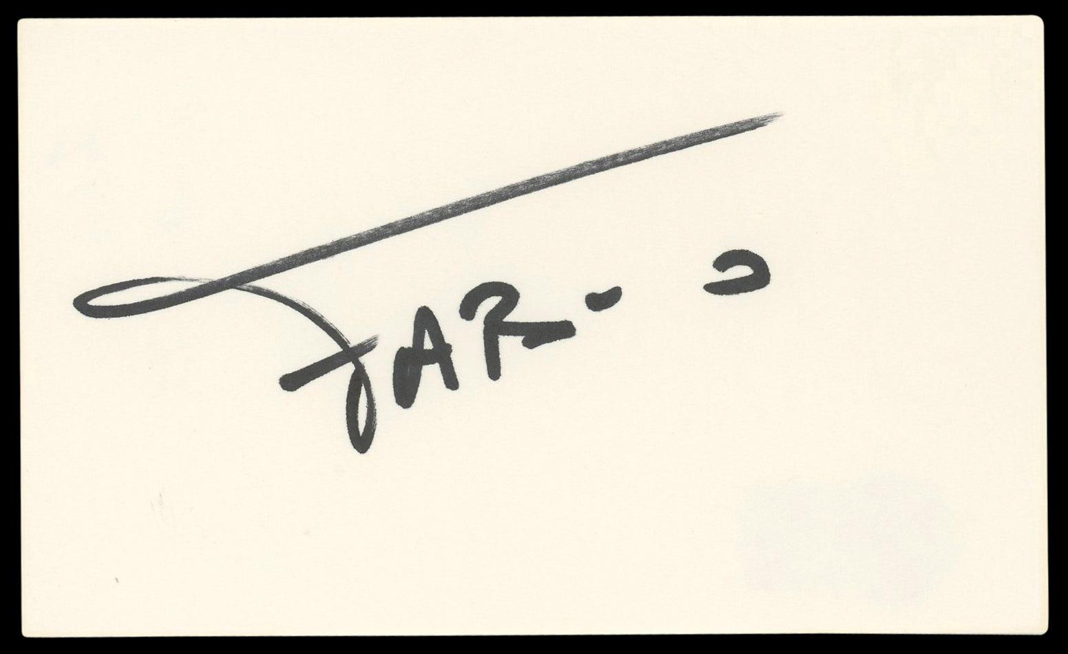 Fabio Lanzoni Dude Where's My Car? Authentic Signed 3x5 Index Card BAS #BM56950