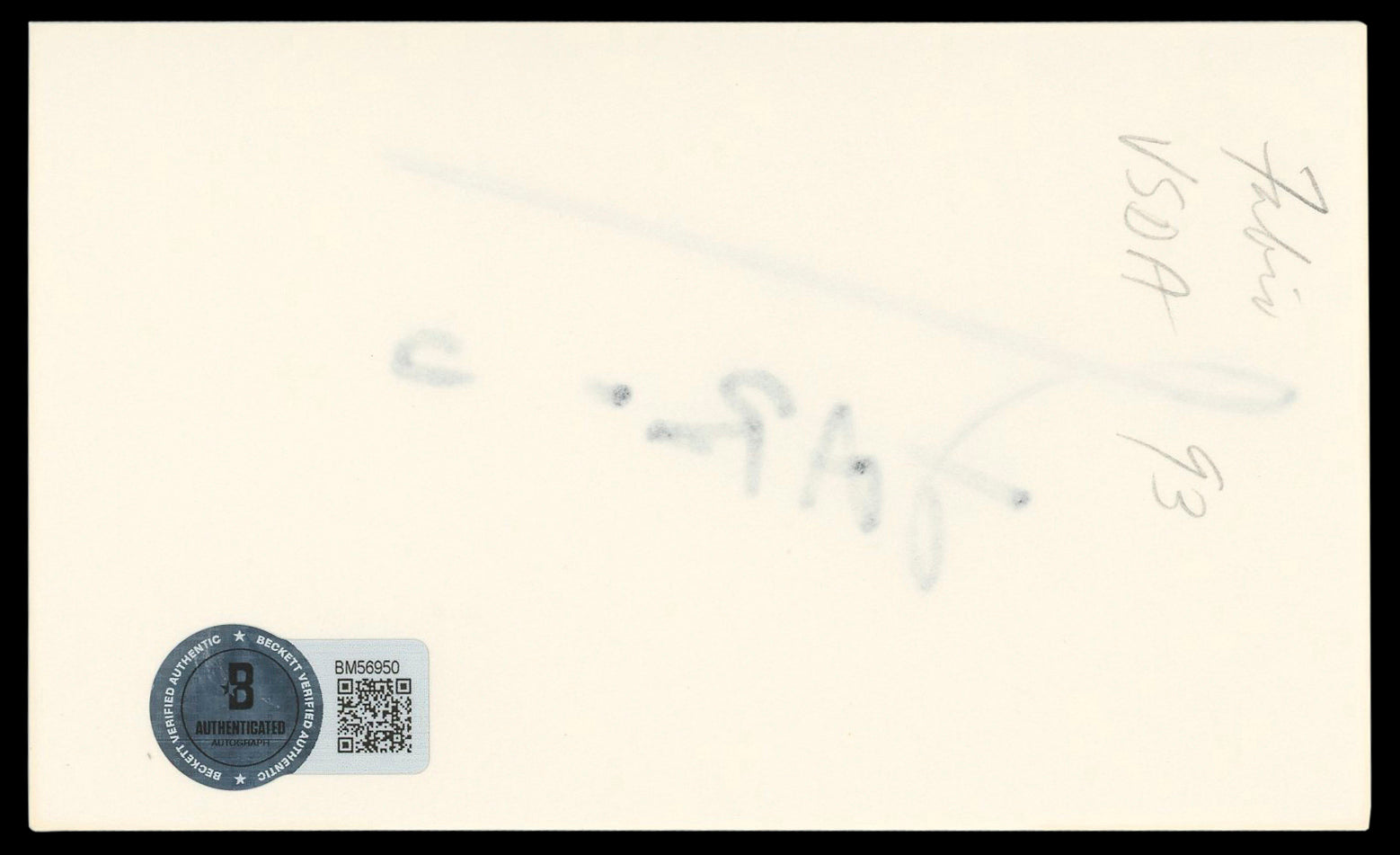 Fabio Lanzoni Dude Where's My Car? Authentic Signed 3x5 Index Card BAS #BM56950